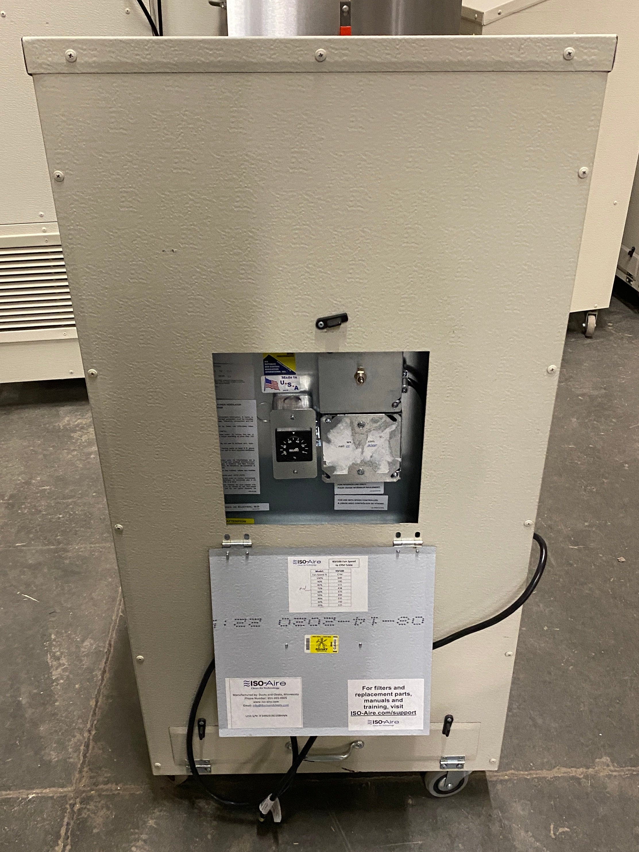 ISO Aire #RSF300 Short Industrial Air Purifier