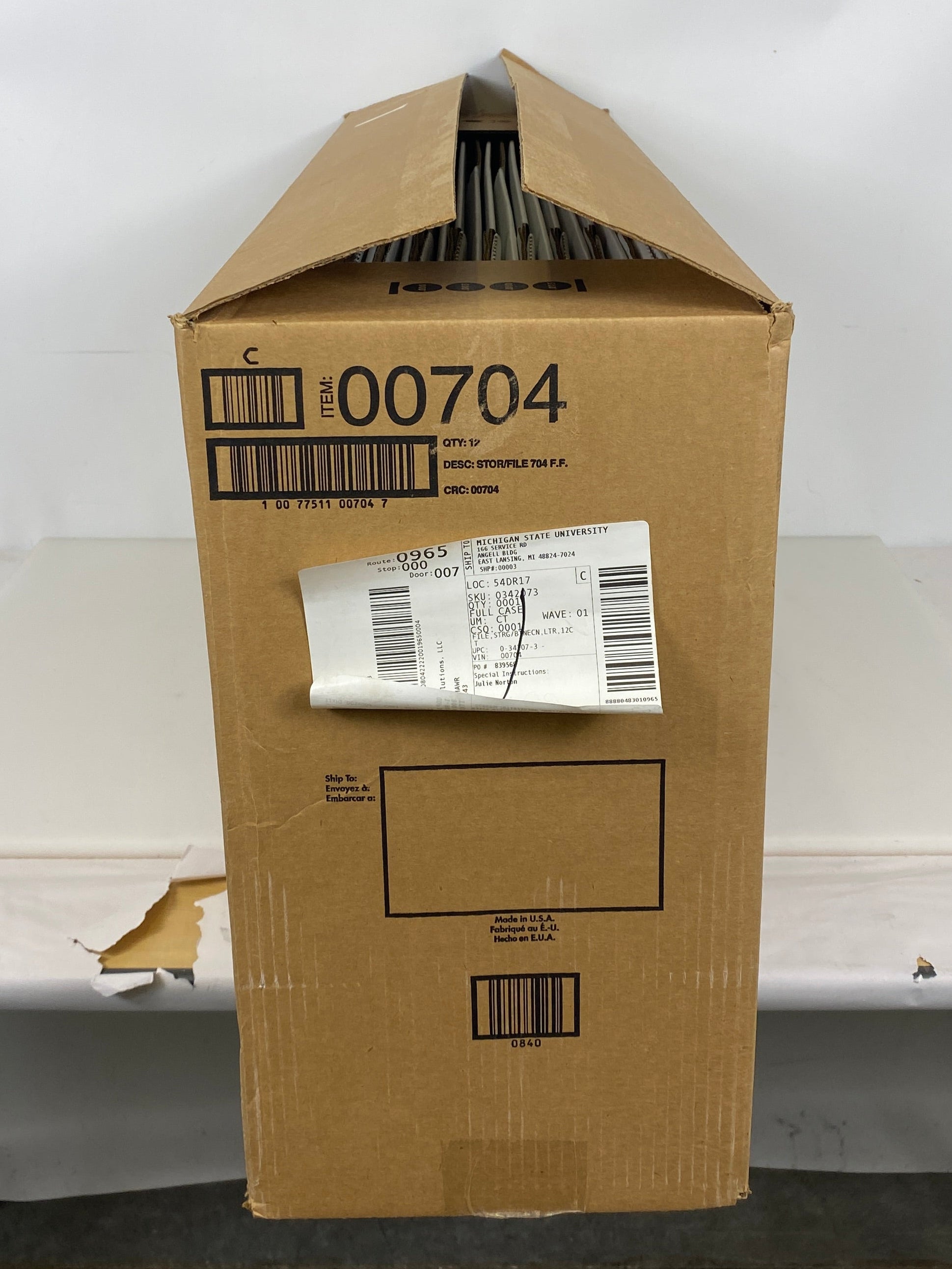 Bankers Box #00704 12 Pack Corrugated Organization Boxes