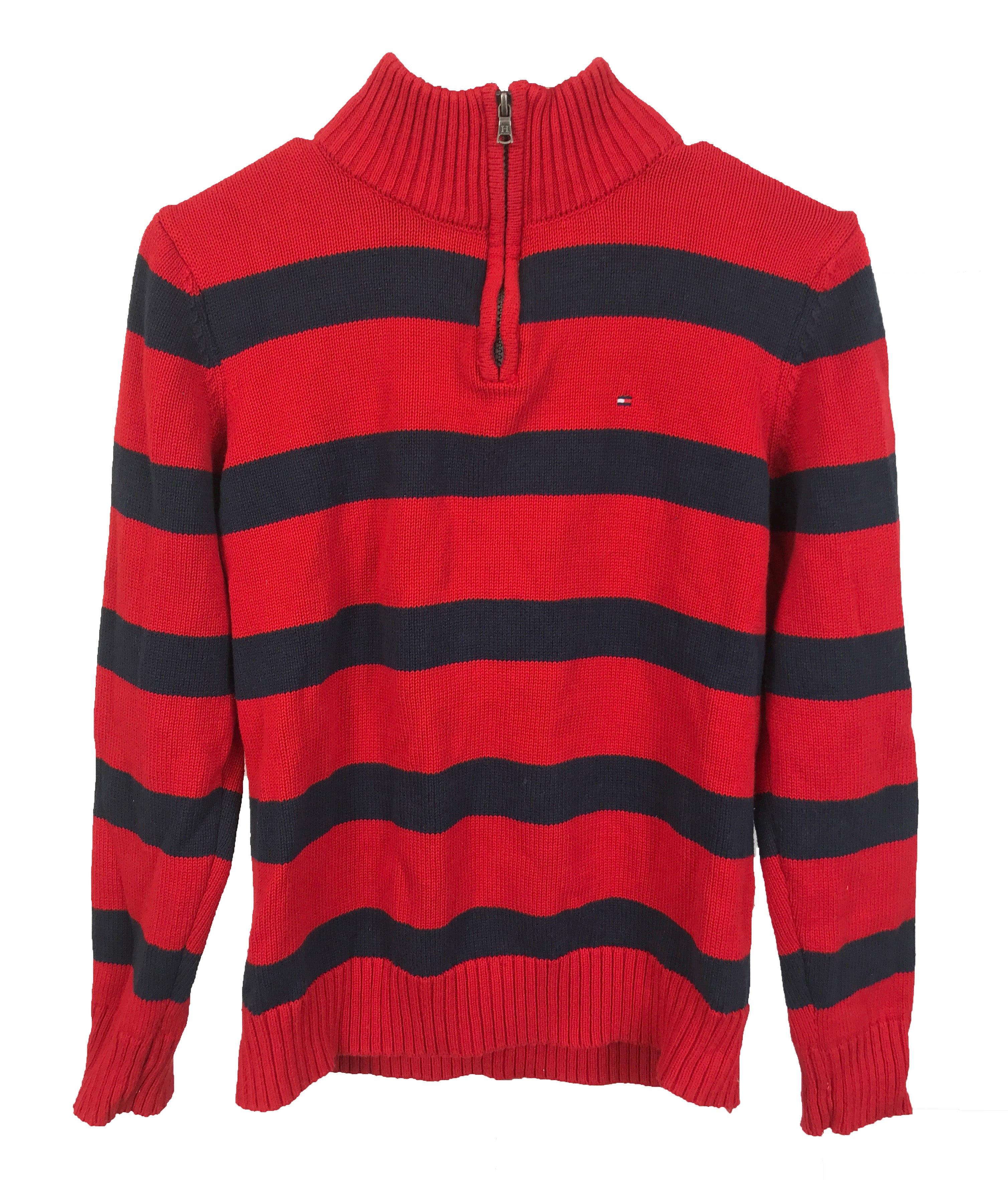 Tommy Hilfiger Red Quarter Zip Up Youth Size L