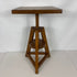 Vintage Adjustable and Revolving Top Wooden Side Table