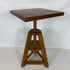 Vintage Adjustable and Revolving Top Wooden Side Table