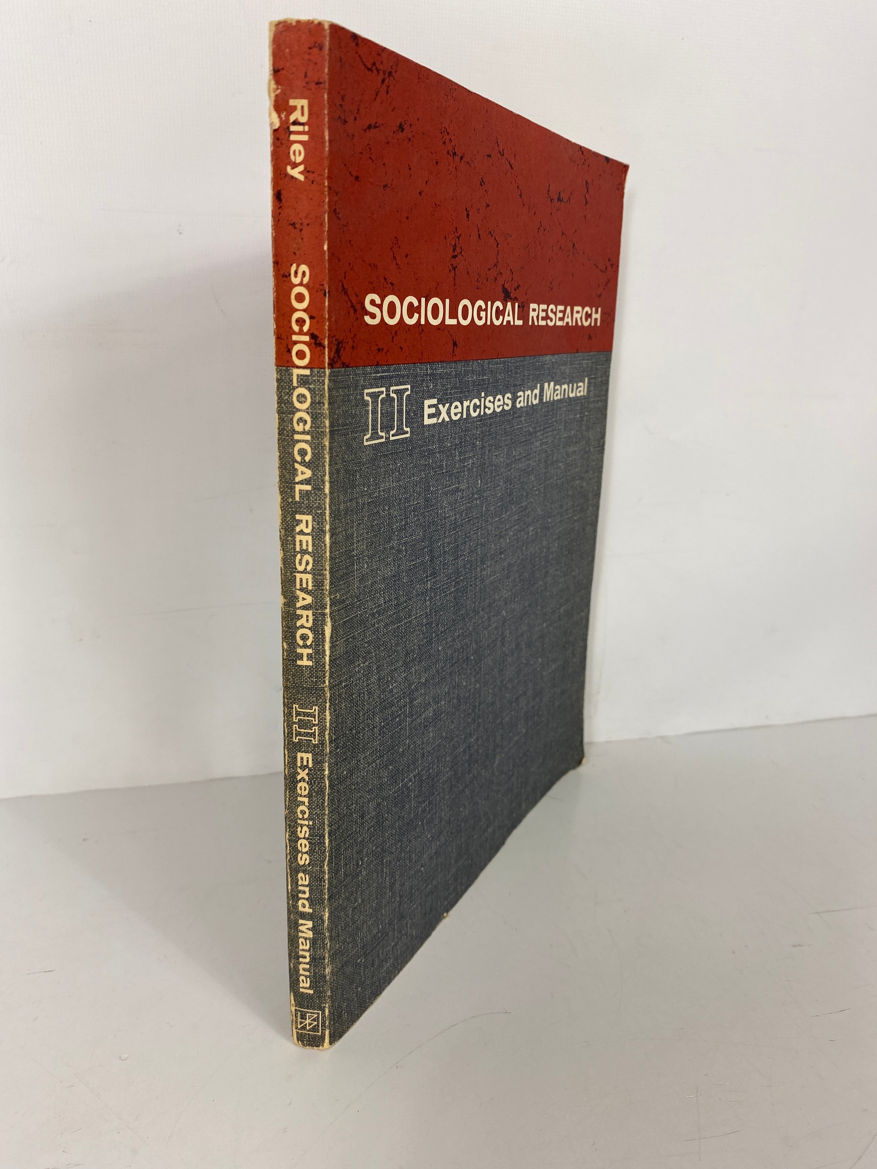 Sociological Research II Exercises & Manual Riley 1963 SC Workbook