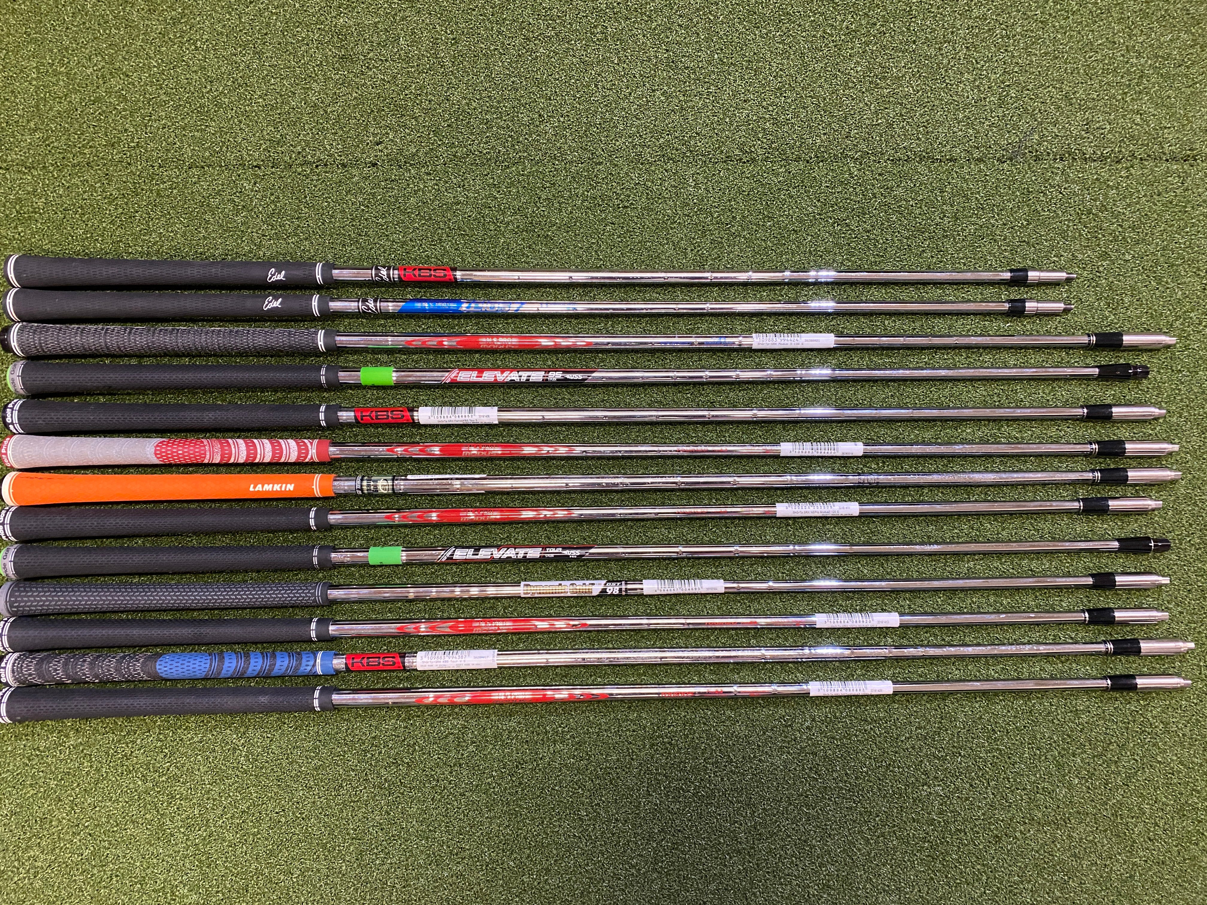 Mixed Lot of 13 Assorted Iron Golf Shafts #6