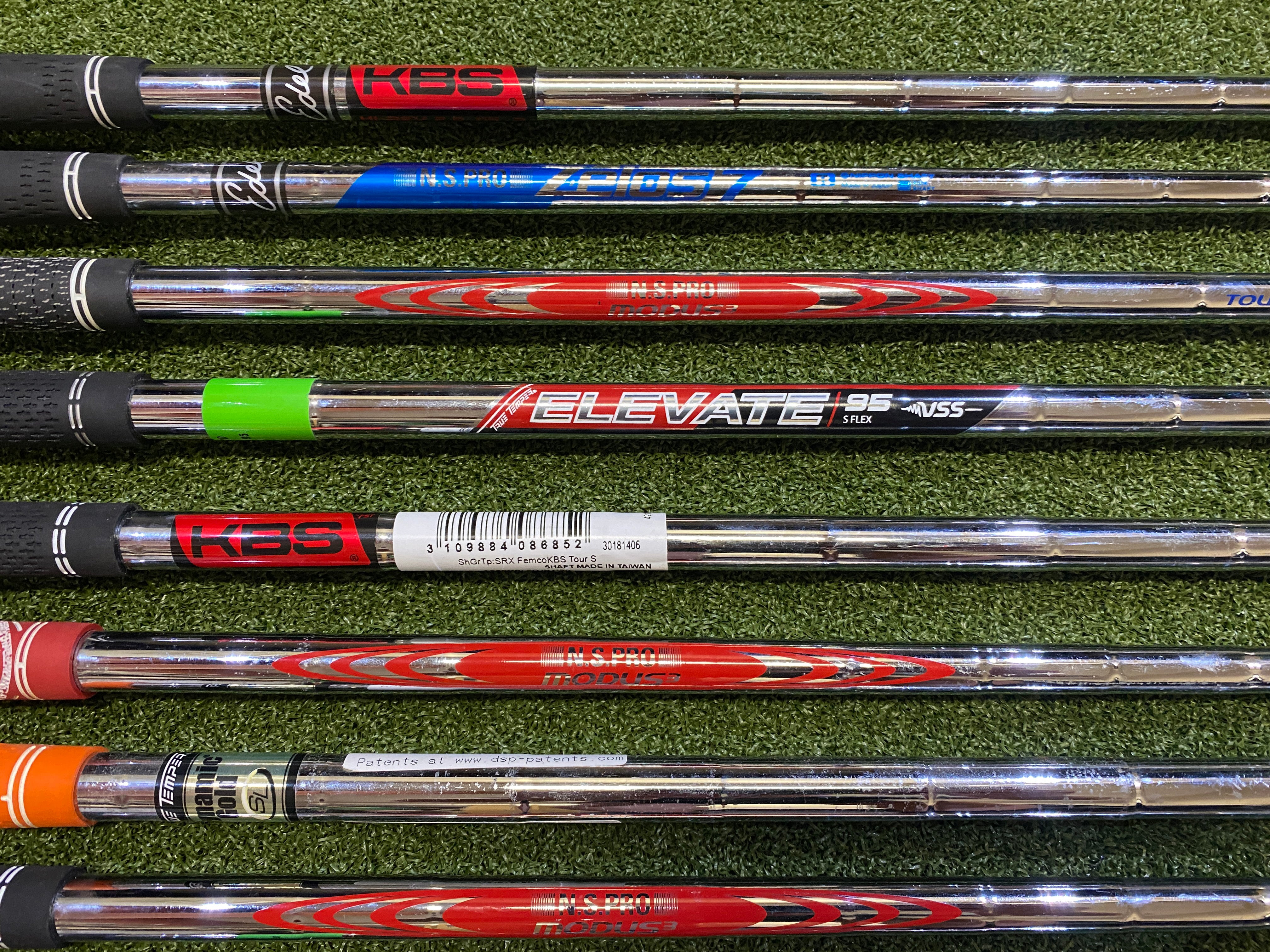 Mixed Lot of 13 Assorted Iron Golf Shafts #6