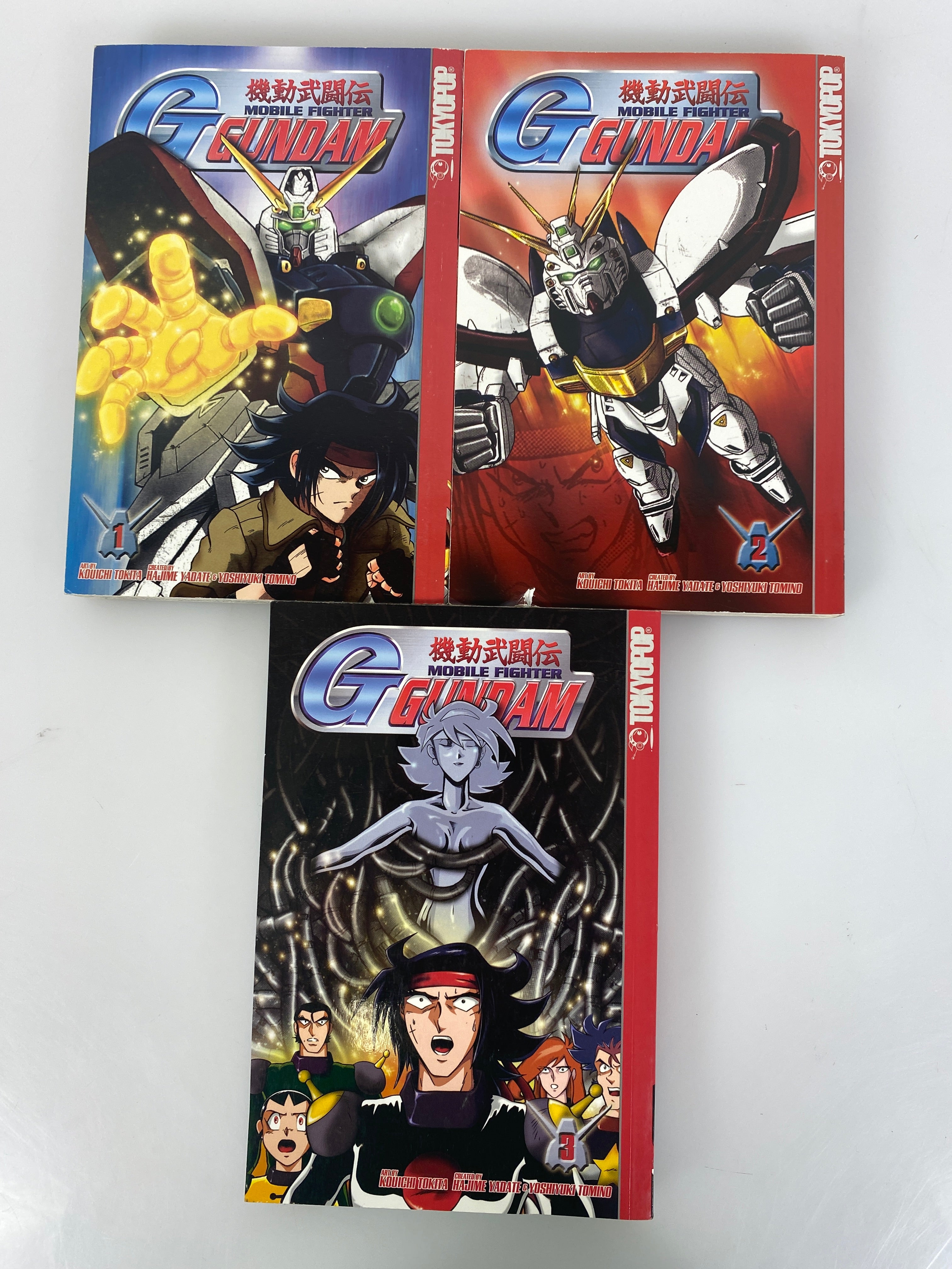 Lot of 3 Gundam Mobile Fighter 1-3 Manga 2003