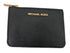 Michael Kors Jet Set Small Leather Zip Coin Pouch in Black with Gold Hardware
