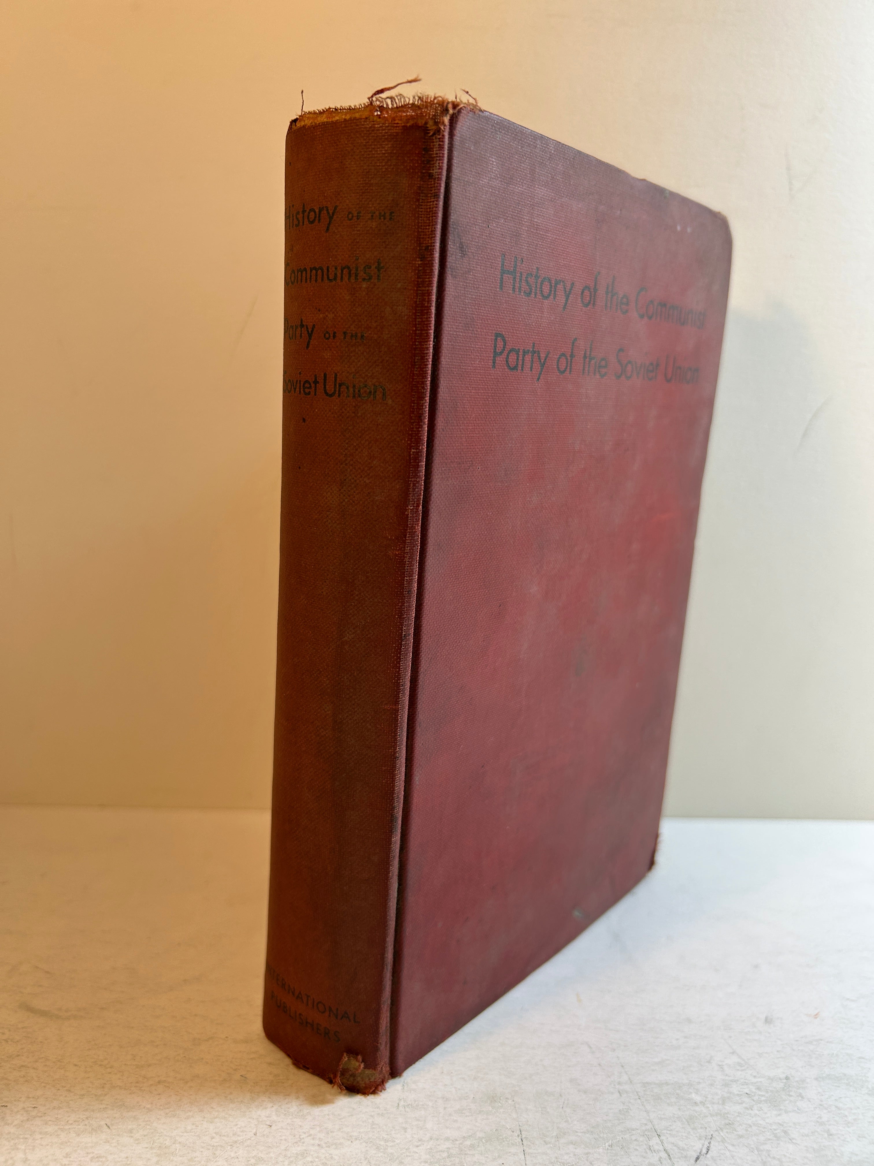 History of the Communist Party of the Soviet Union 1939 International Pub HC