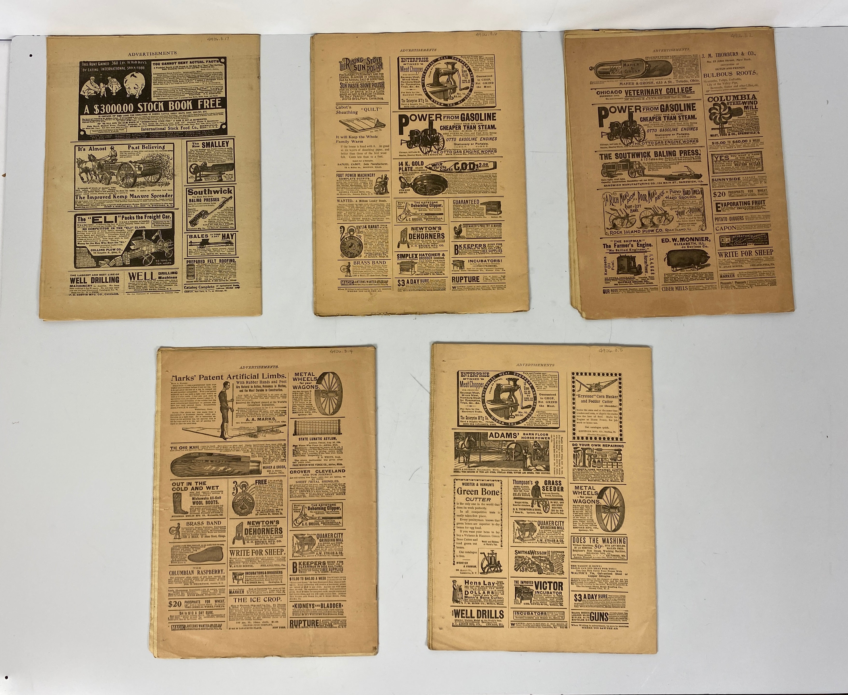 The Orange Judd Farmer Lot of 53 Issues 1894-1903