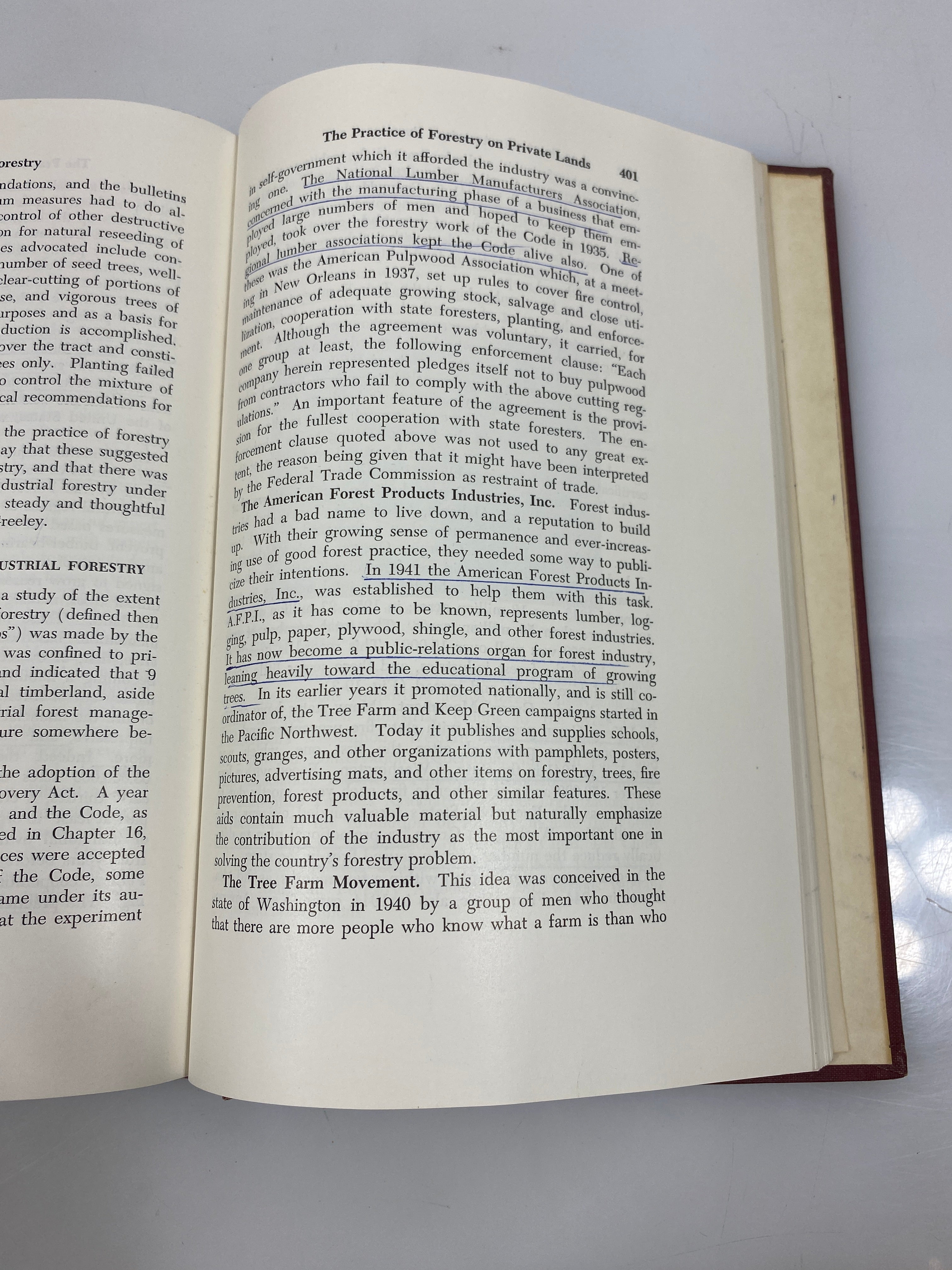 An Introduction to American Forestry by Allen/Sharpe 1960 HC