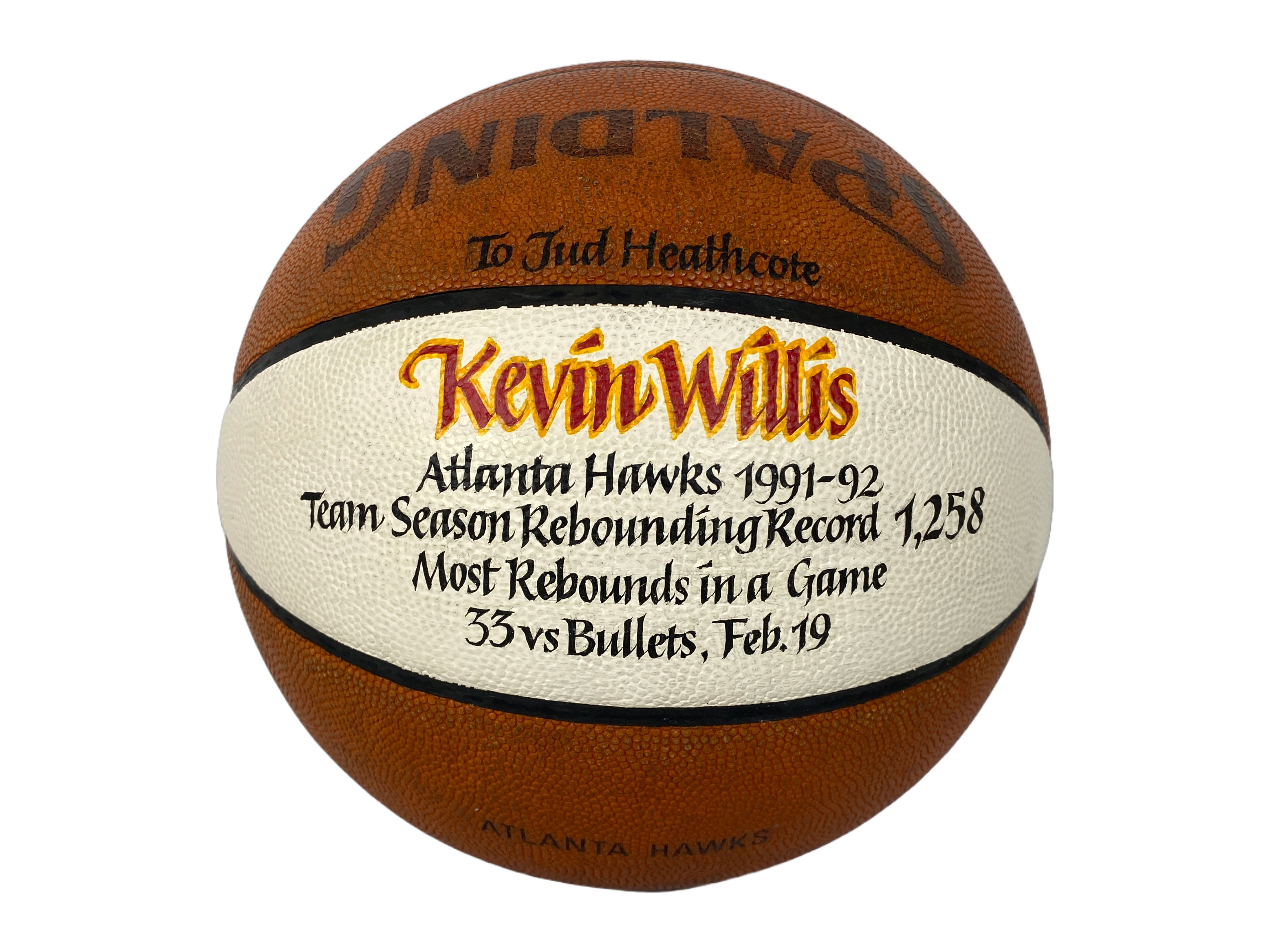 Kevin Willis Atlanta Hawks Basketball to Jud Heathcote