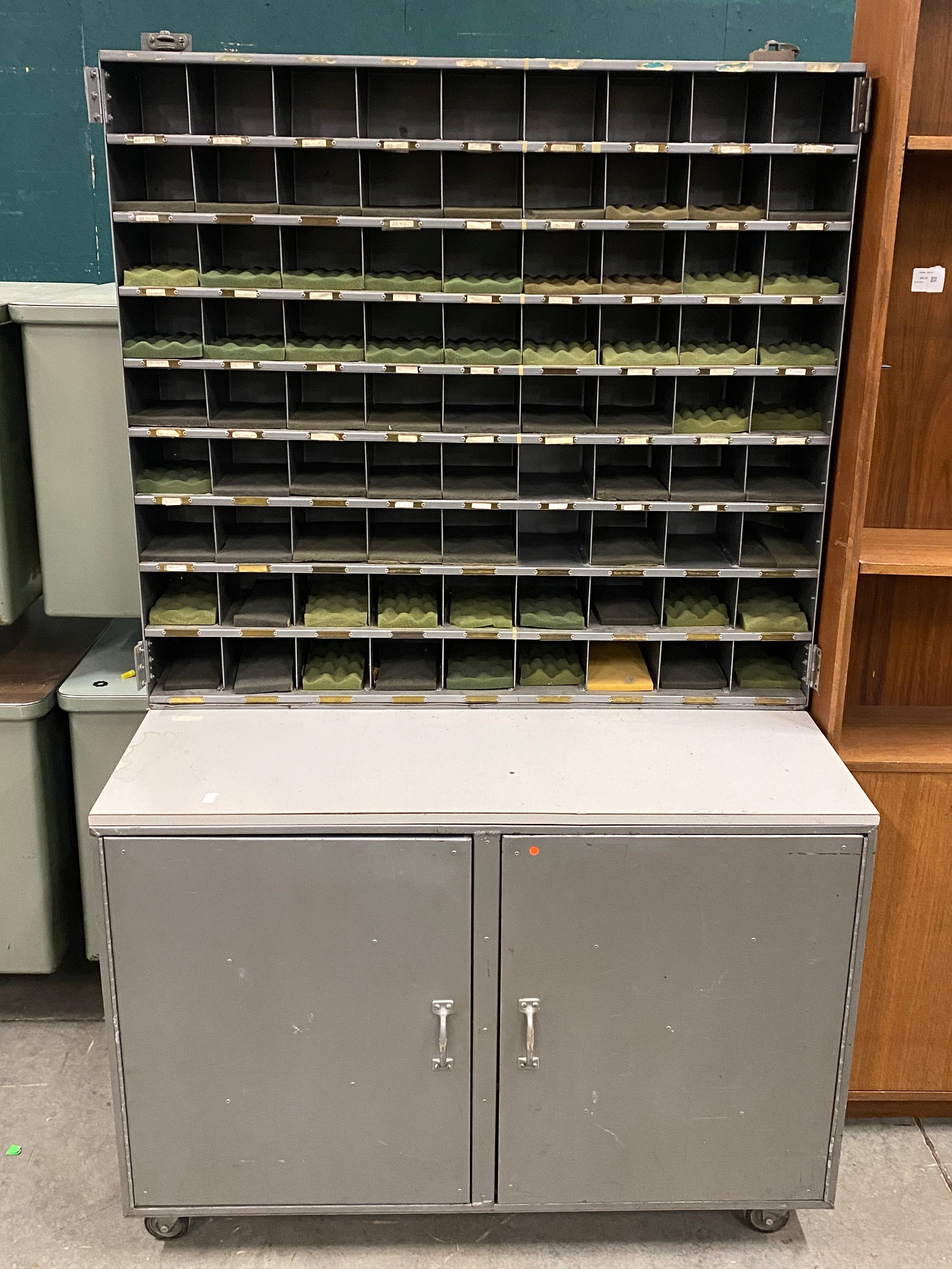 Metal 81 Shelf 2 Cabinet Organizer Table