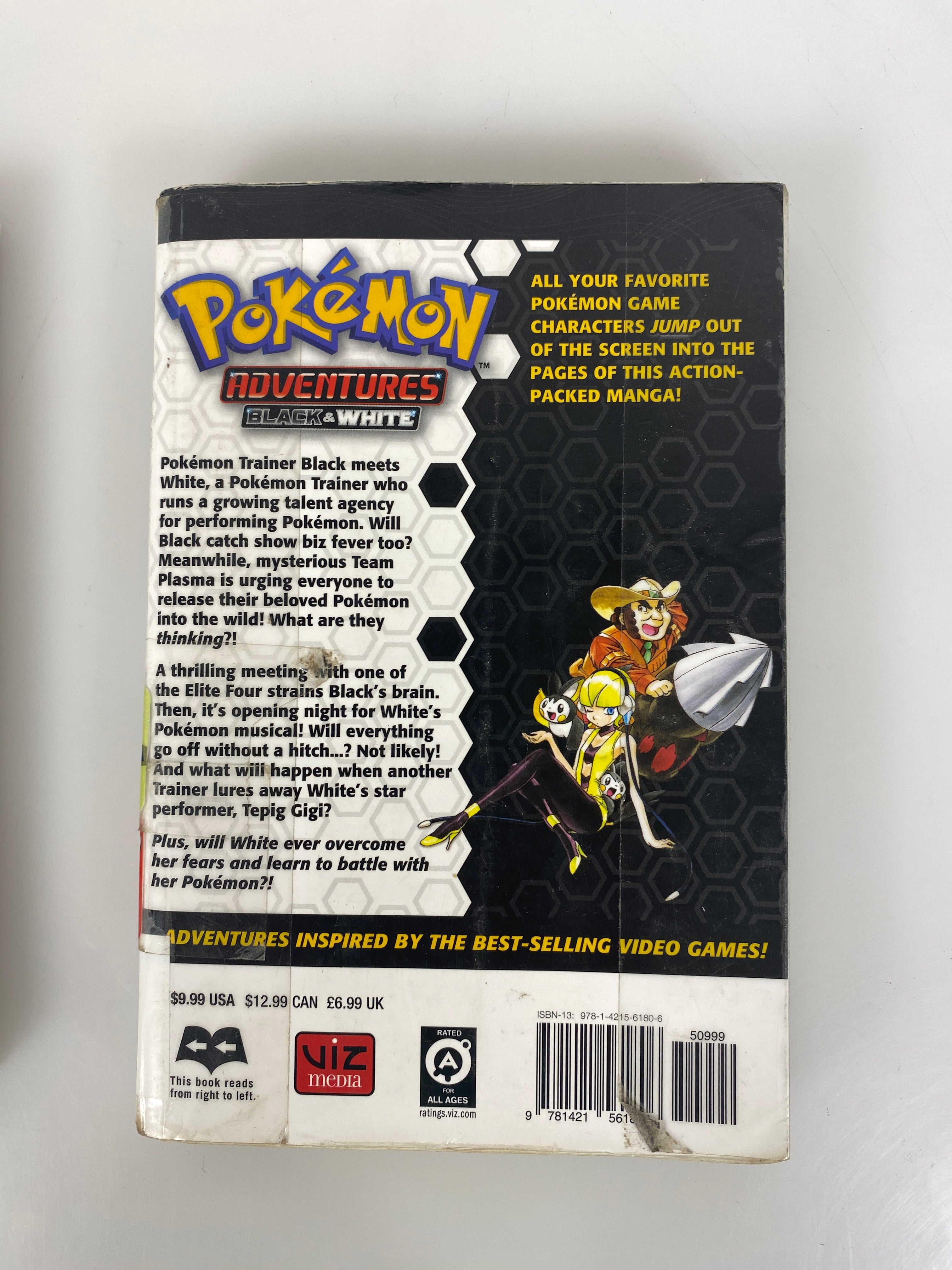 Lot of 2 Pokemon Black and White Adventures Manga 1, 4 2013-2014
