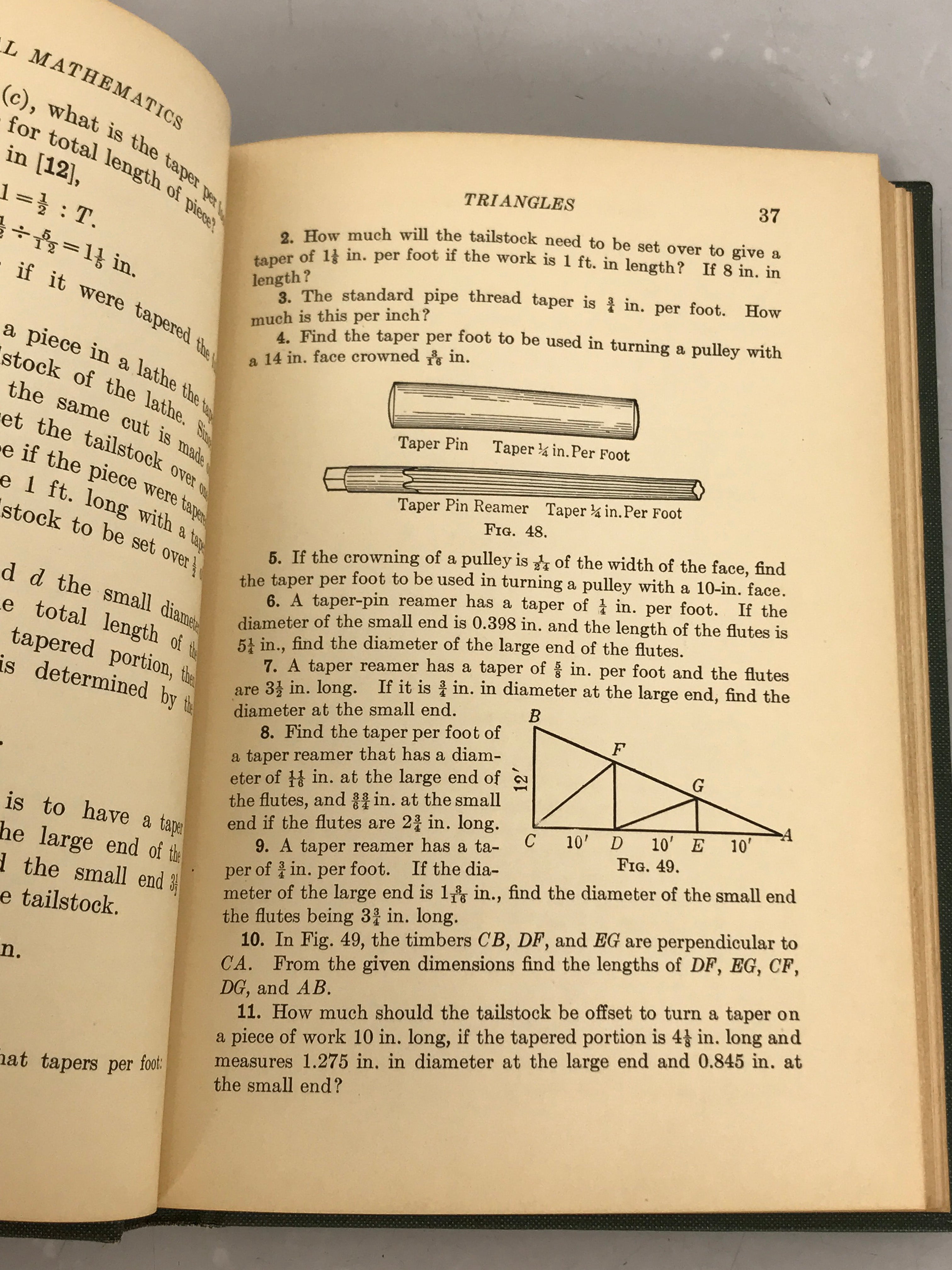 Lot of 2 Mathematics Books 1930, 1963 HC