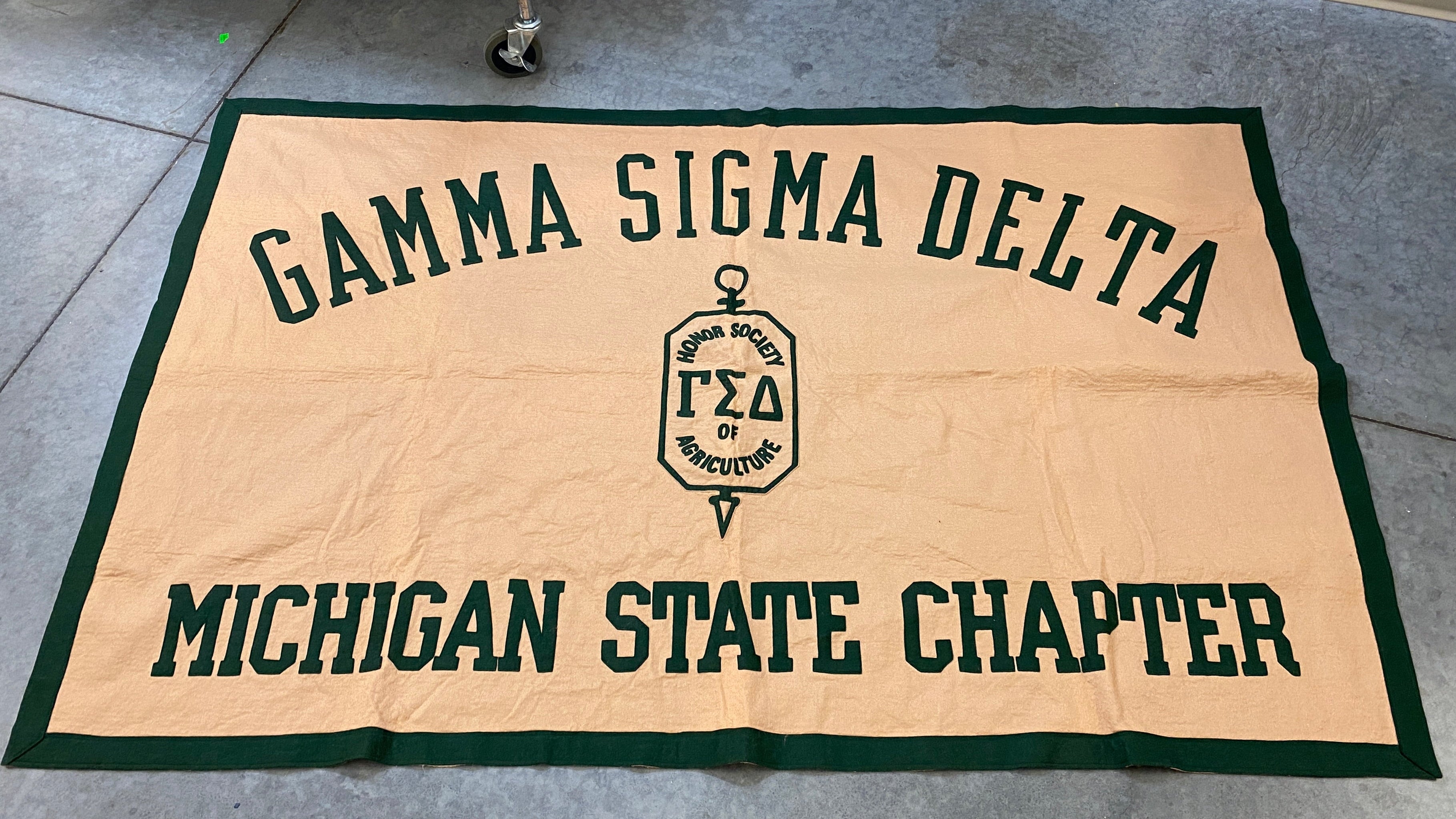 Michigan State University "Honor Society of Agriculture" Felt Banner