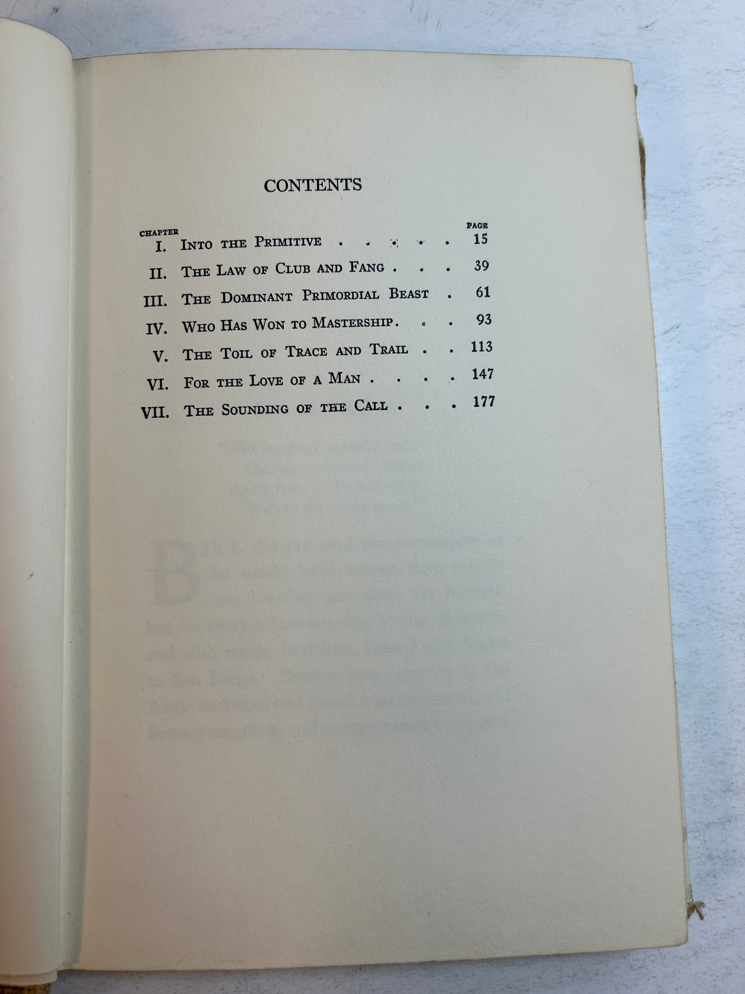 The Call of the Wild by Jack London Grosset & Dunlap 1931 HCDJ
