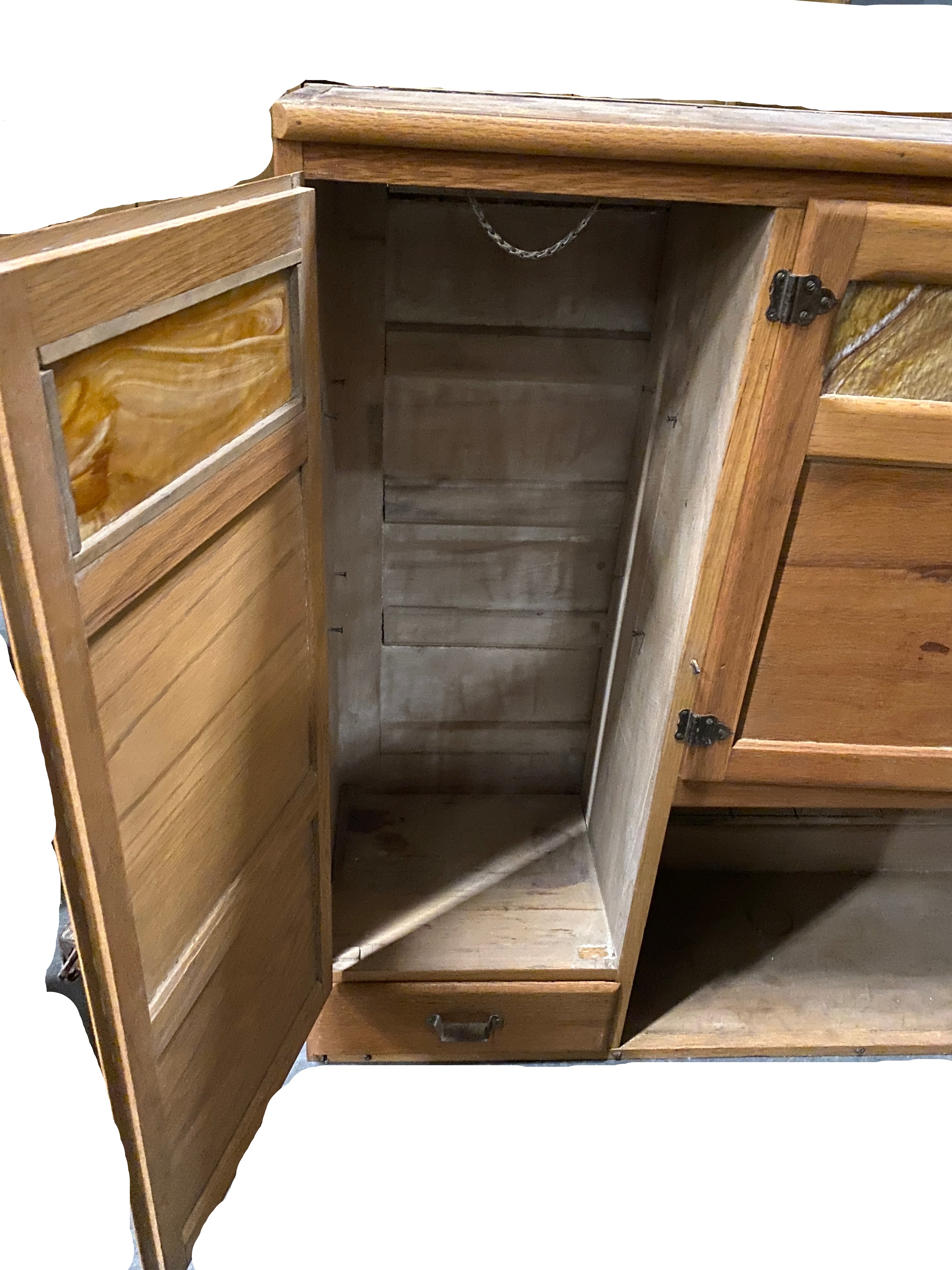 Top Half Hoosier Wood Cabinet