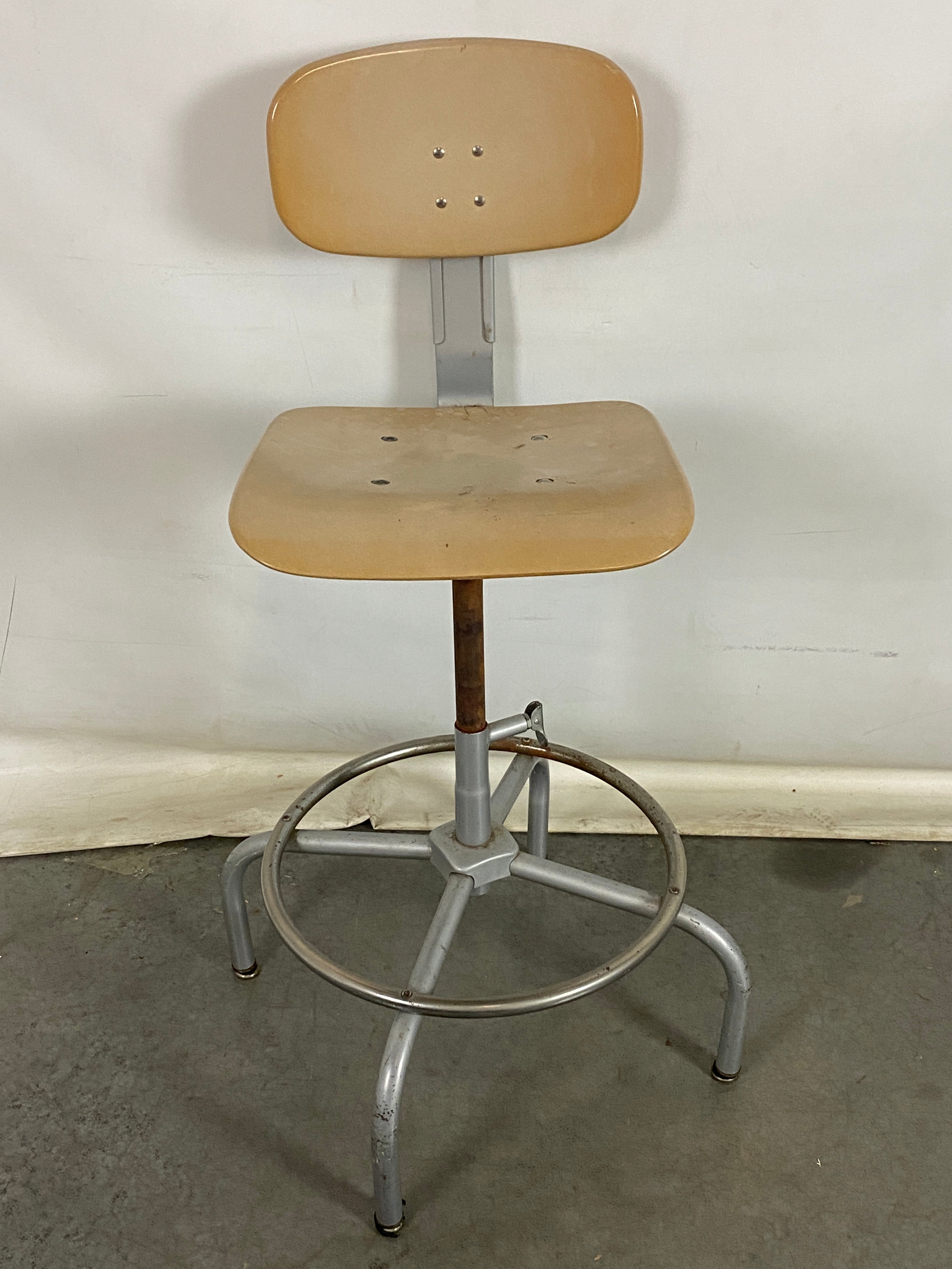 Cramer Inc. Beige Metal High Top Chair