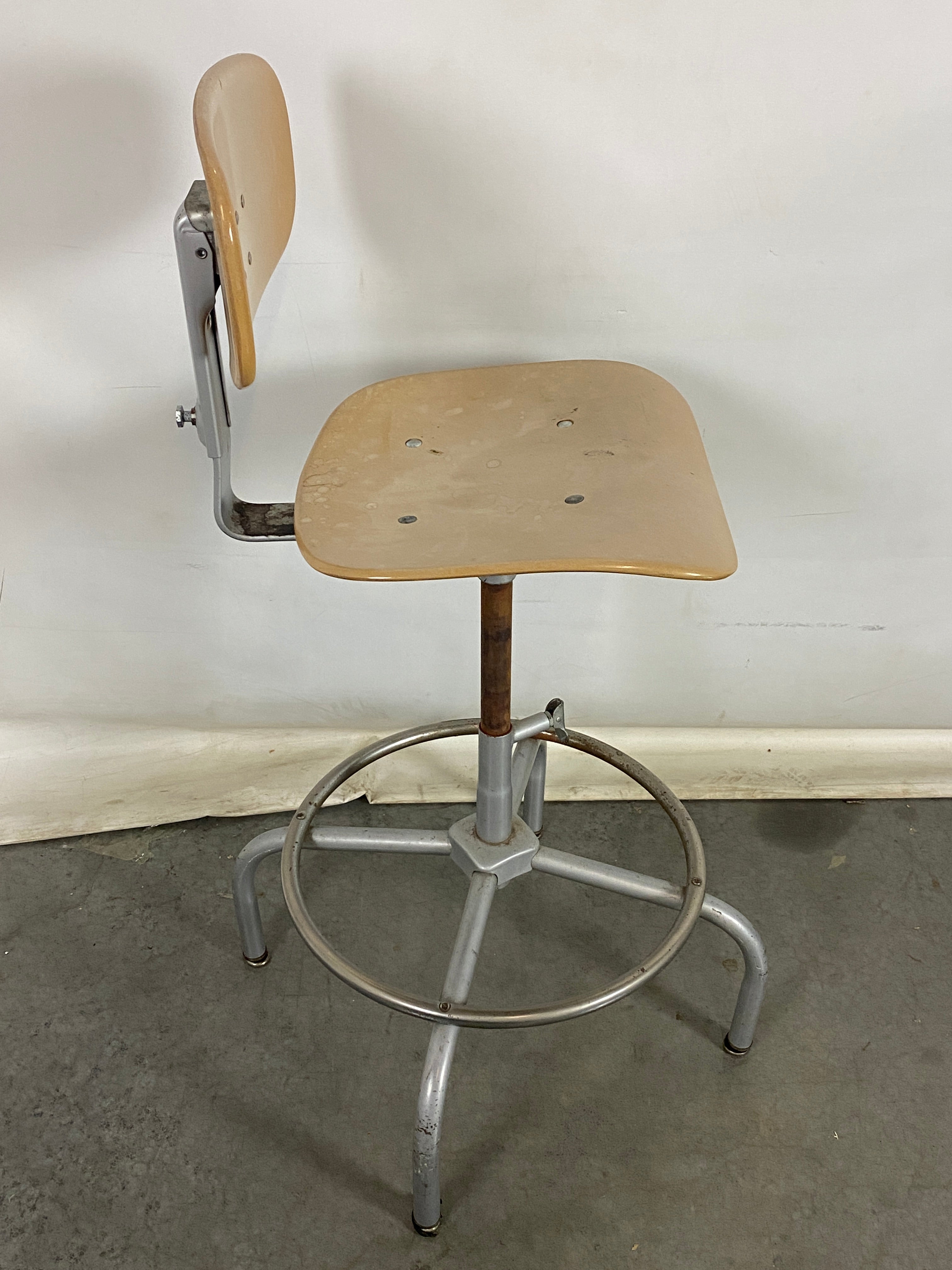 Cramer Inc. Beige Metal High Top Chair