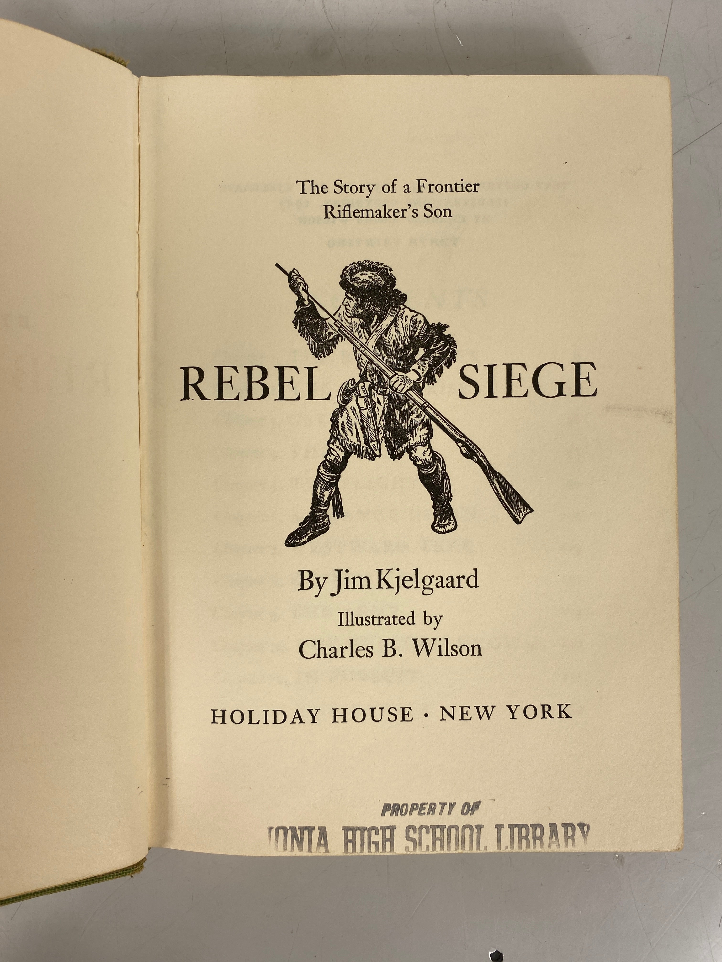 Rebel Siege by Jim Kjelgaard 1953 10th Printing HC DJ Ex-Library