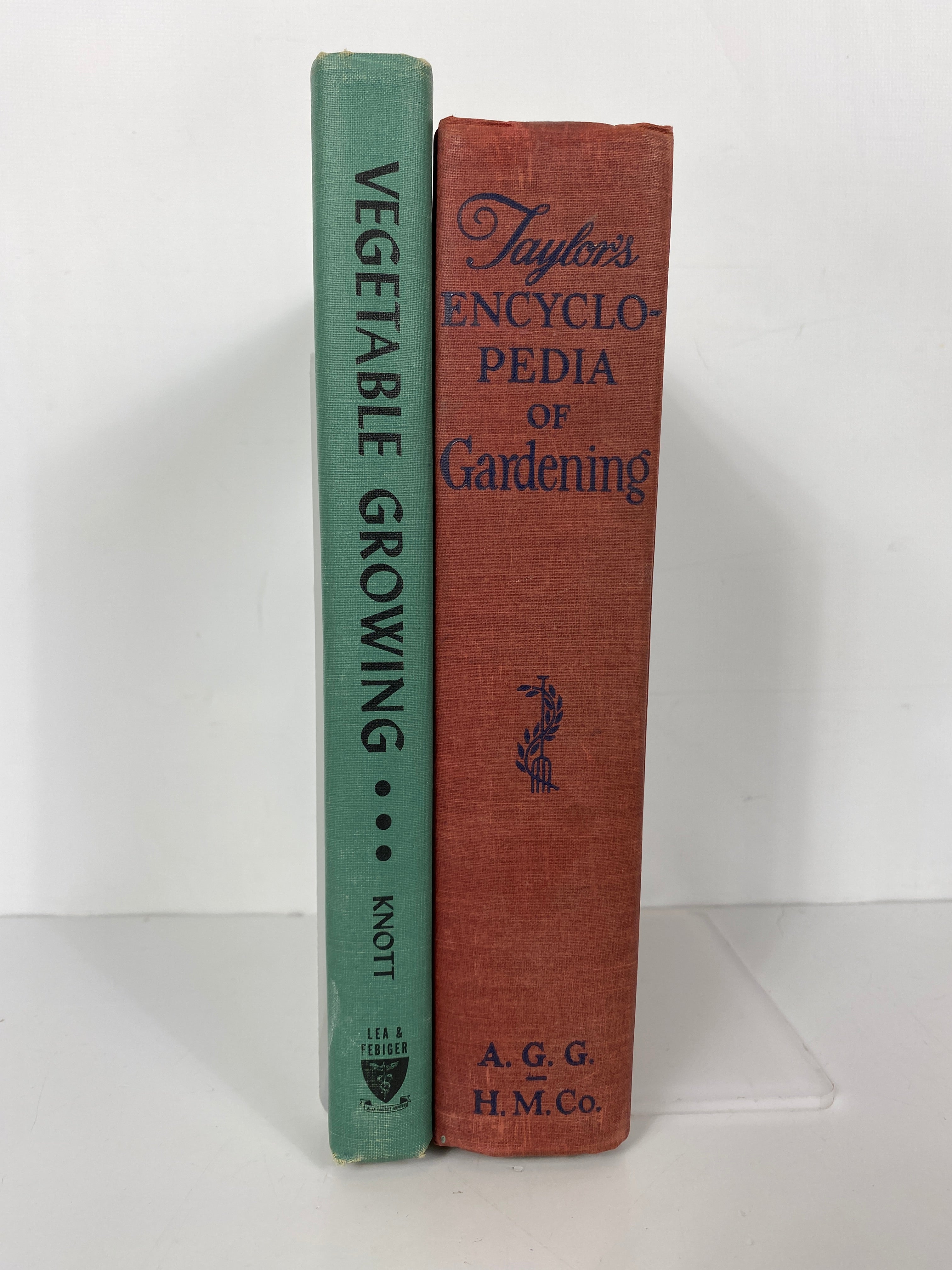 Lot of 2: Taylor's Encyclopedia of Gardening/Vegetable Growing 1948-1958 HC