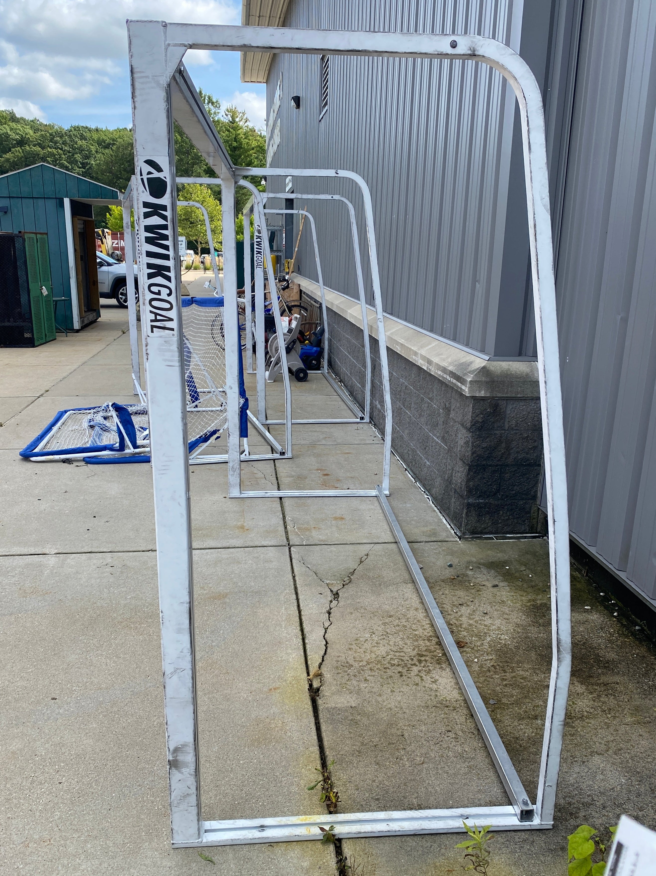 Kwikgoal White Metal Soccer Goal