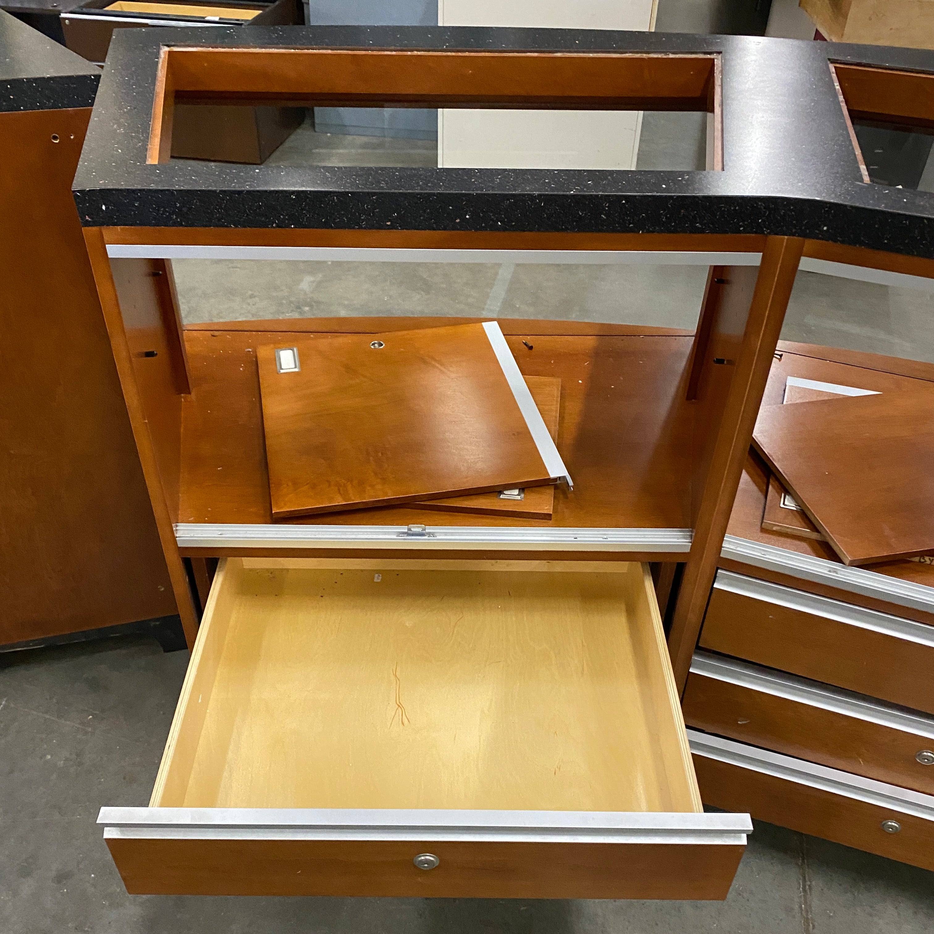 Wharton Center Curved Wooden Display/Table Variant #3