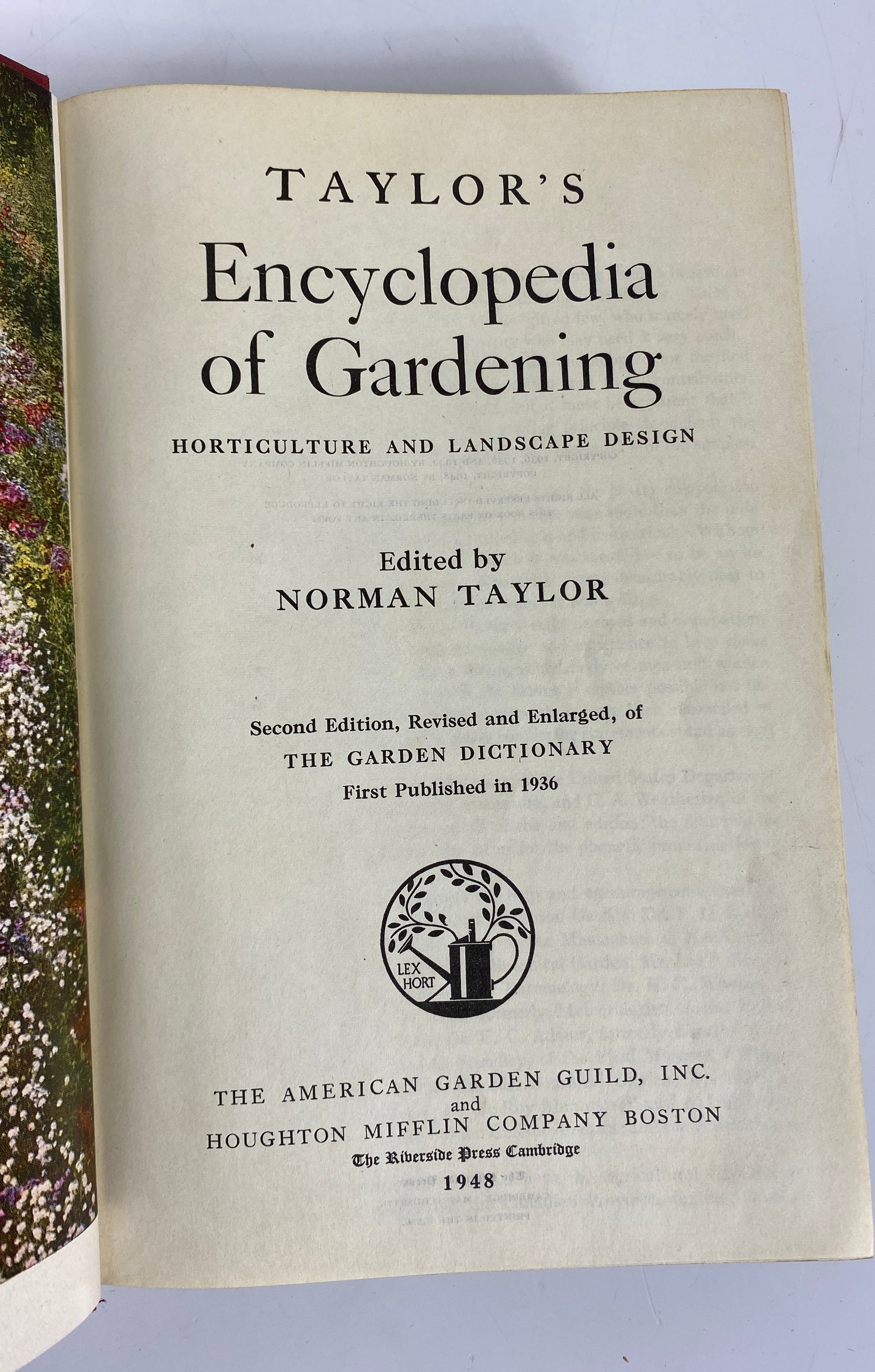 Lot of 2: Taylor's Encyclopedia of Gardening/Vegetable Growing 1948-1958 HC