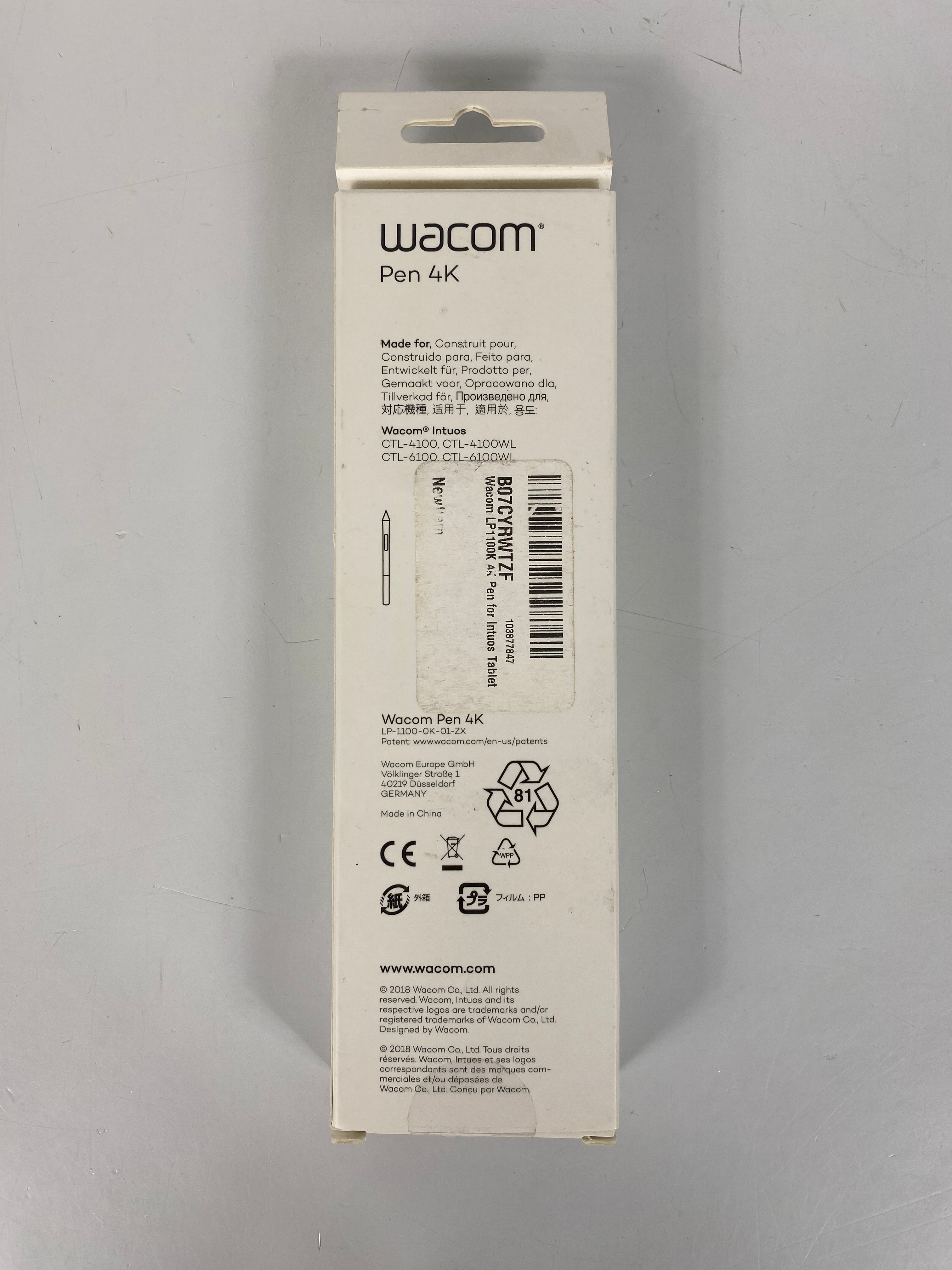 Wacom Pen 4K for Intuos - Black *Open Box*