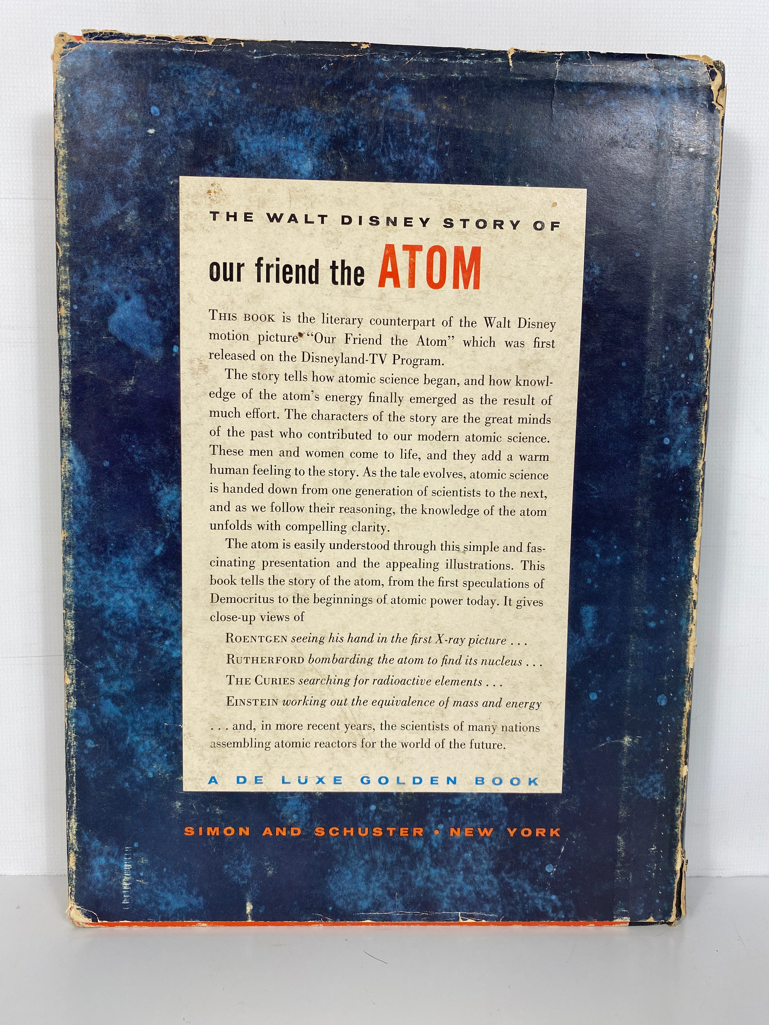 The Walt Disney Story of Our Friend the Atom by Haber 1956 HCDJ