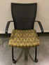 Haworth Green Patterned Upholstered Rolling Chair