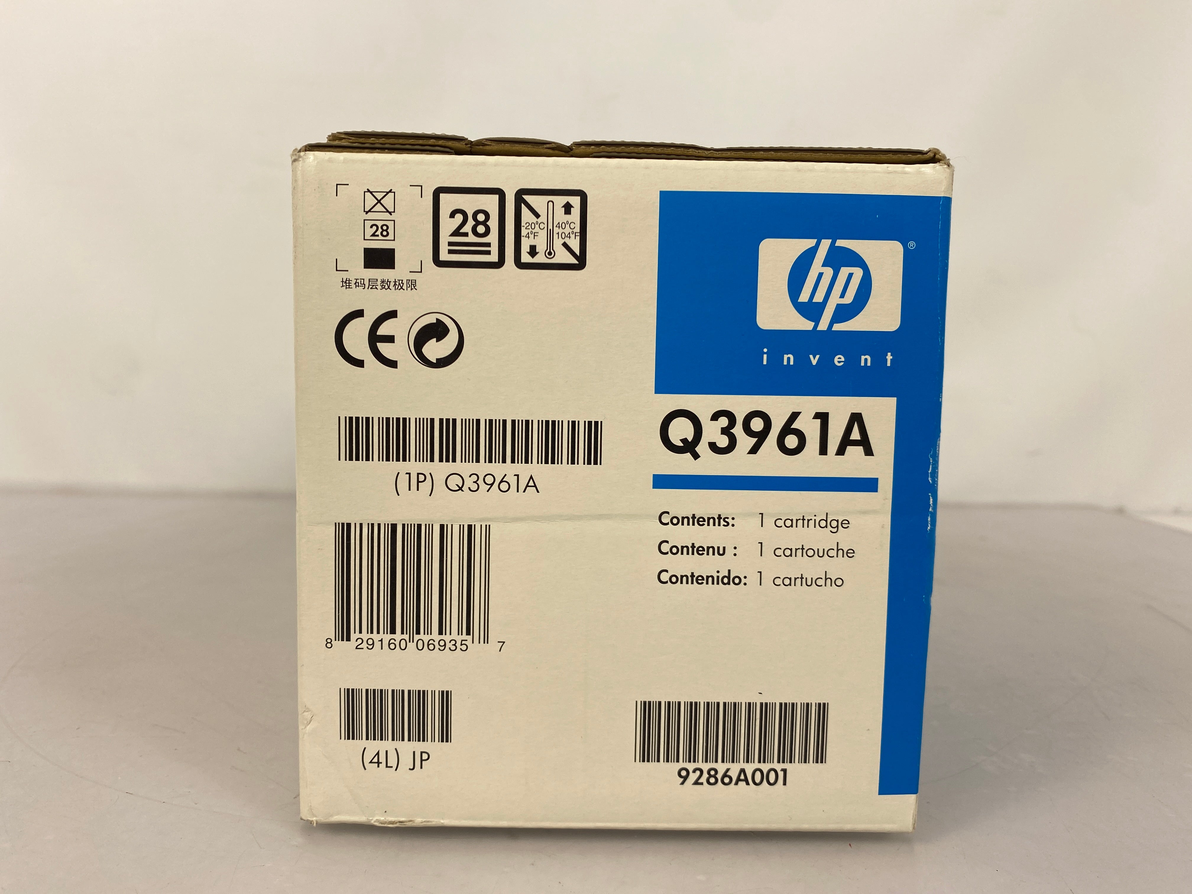 HP LaserJet 122A Q3961A Cyan Toner Cartridge