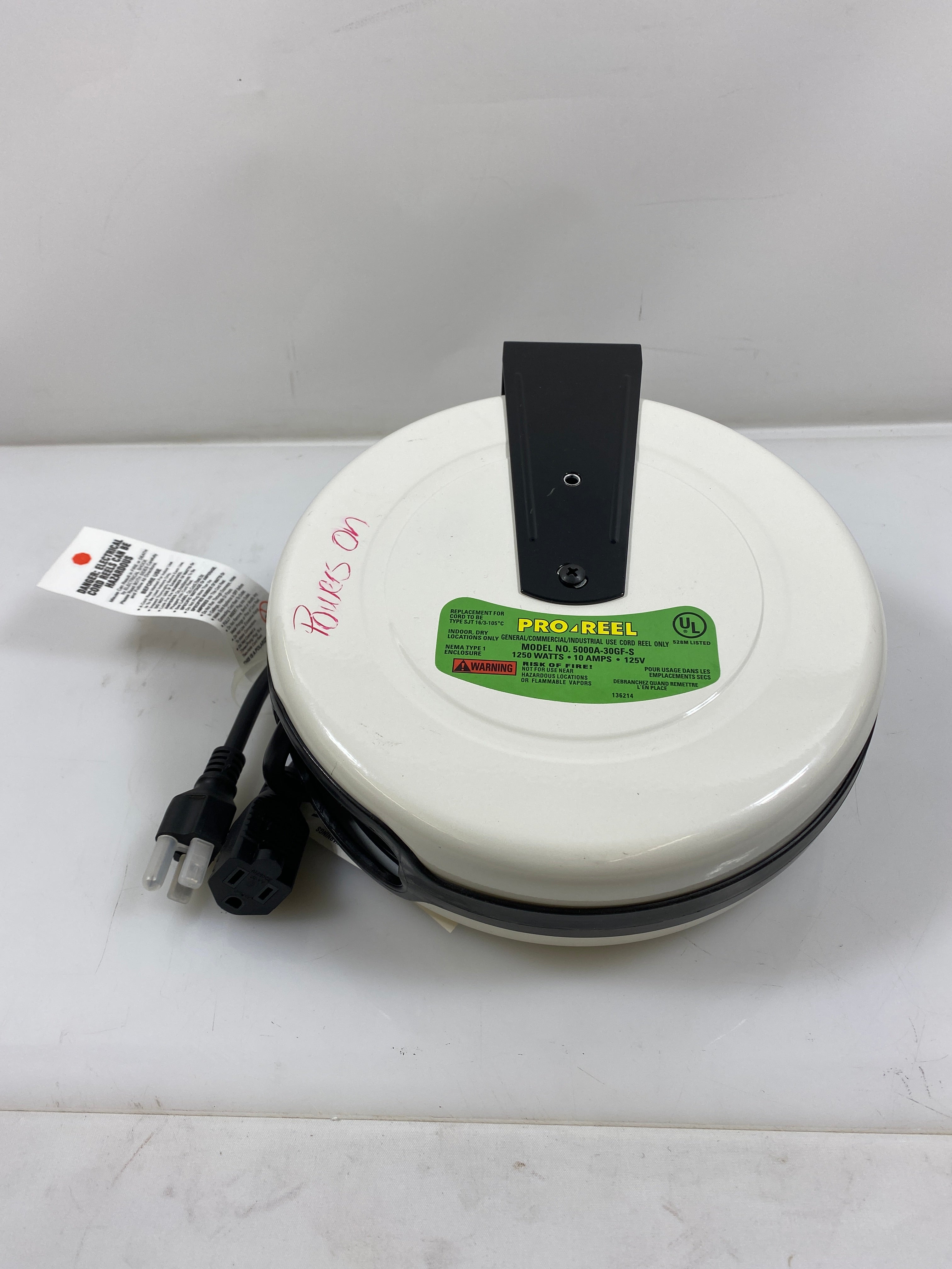 Pro Reel Single Tap Cord Reel No. 5000A-30GF-S