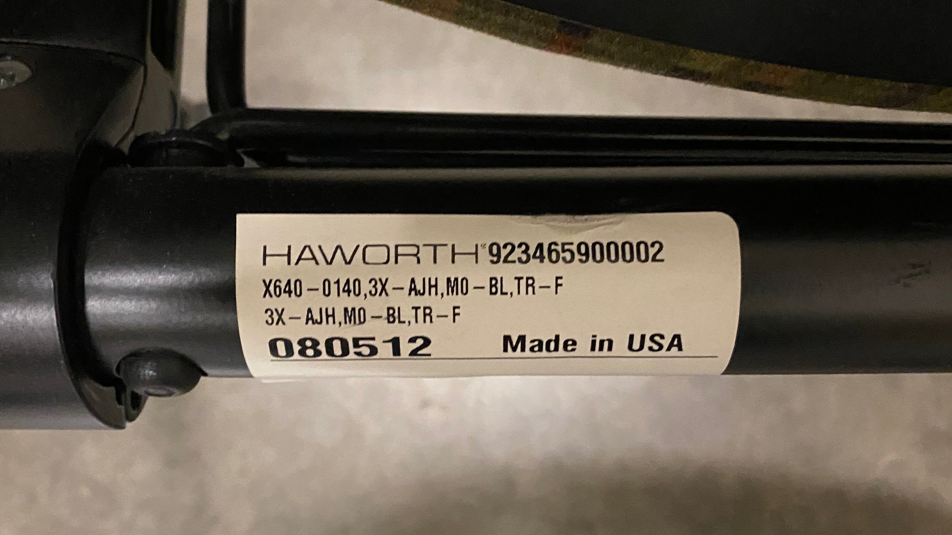 Haworth Green Patterned Upholstered Rolling Chair