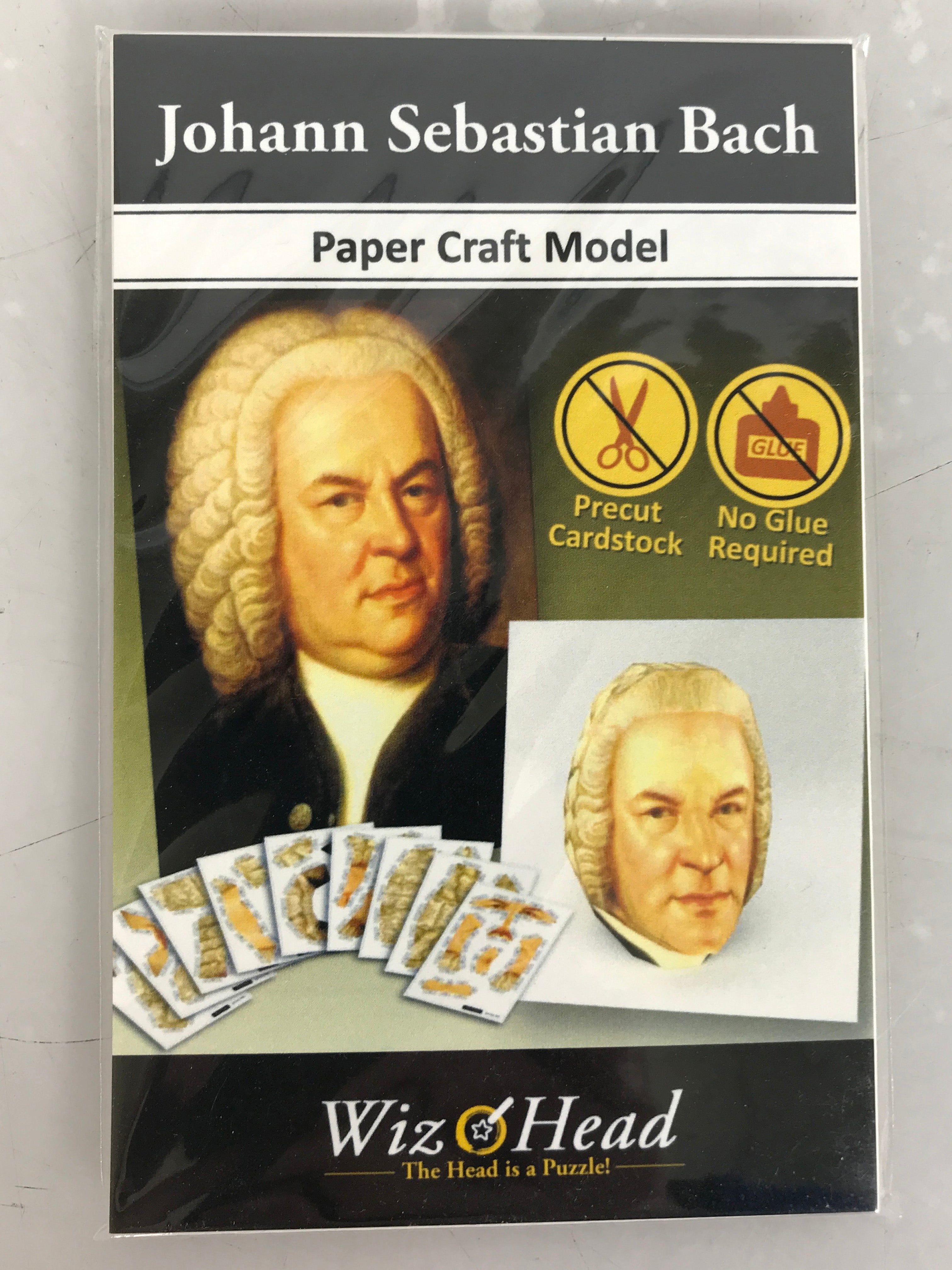 WizHead Johann Sebastian Bach Paper Craft Model Puzzle