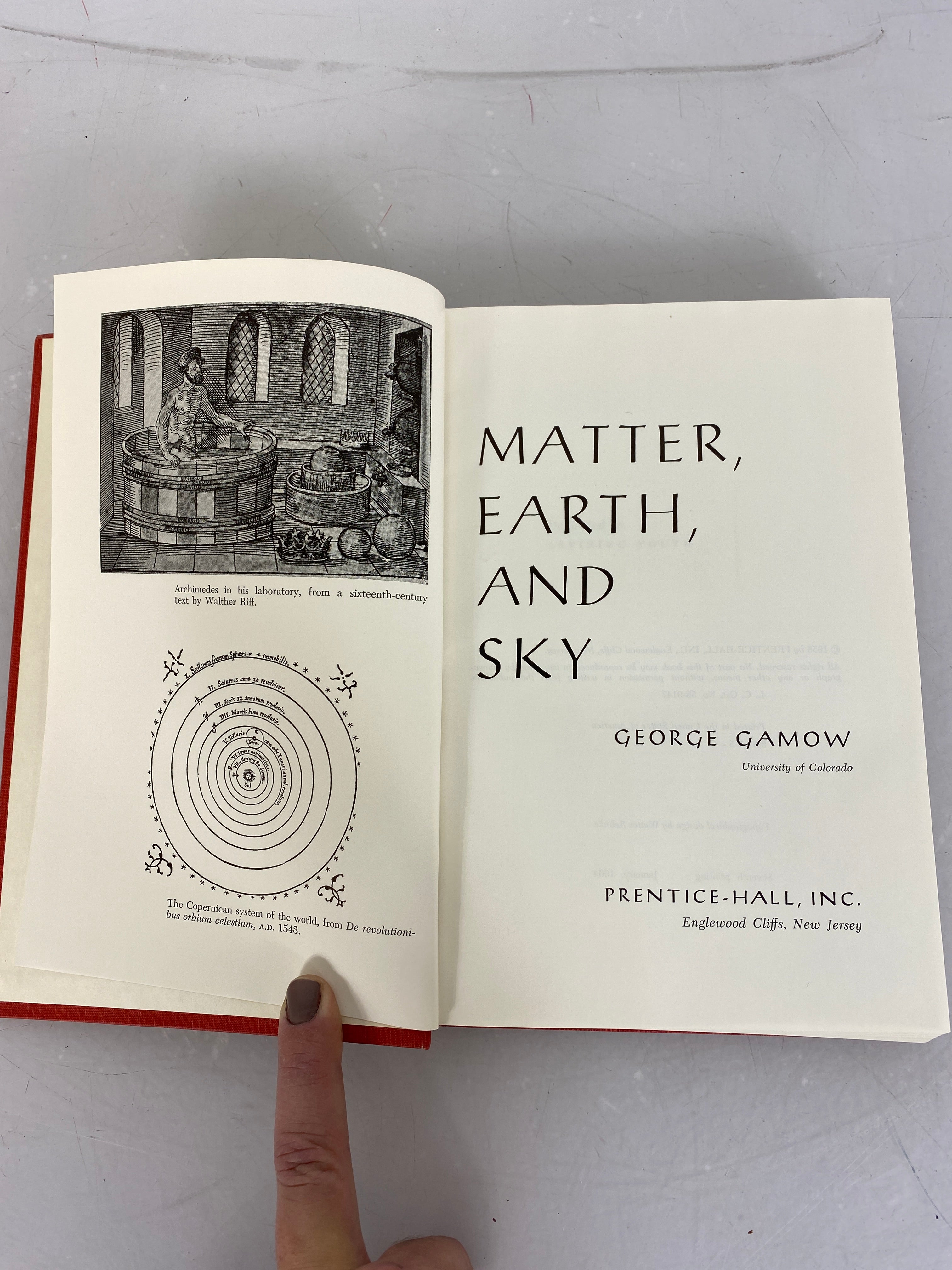 Matter Earth and Sky by George Gamow 1964 Seventh Printing HC DJ