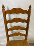 Vintage Ladderback Wooden Dining High back Chair w/ Rush Seating