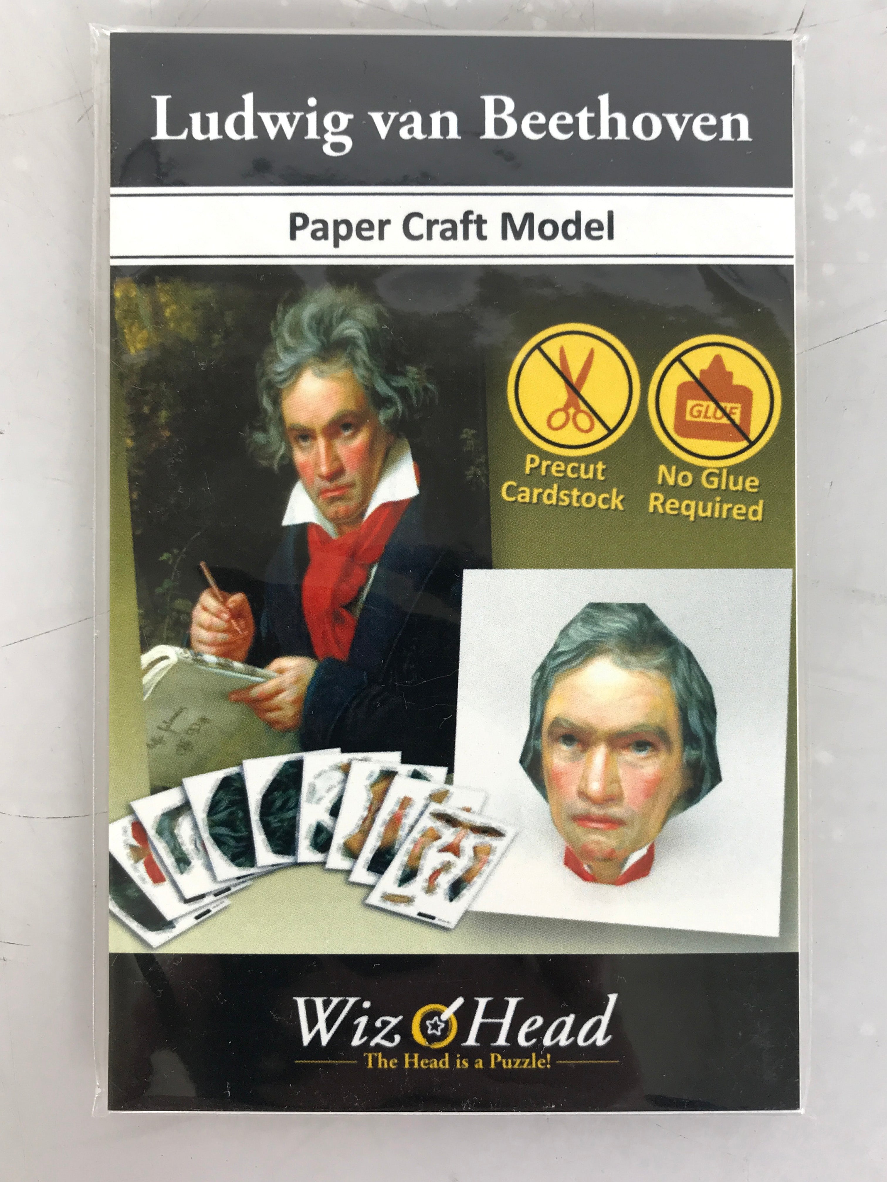 WizHead Ludwig van Beethoven Paper Craft Model Puzzle