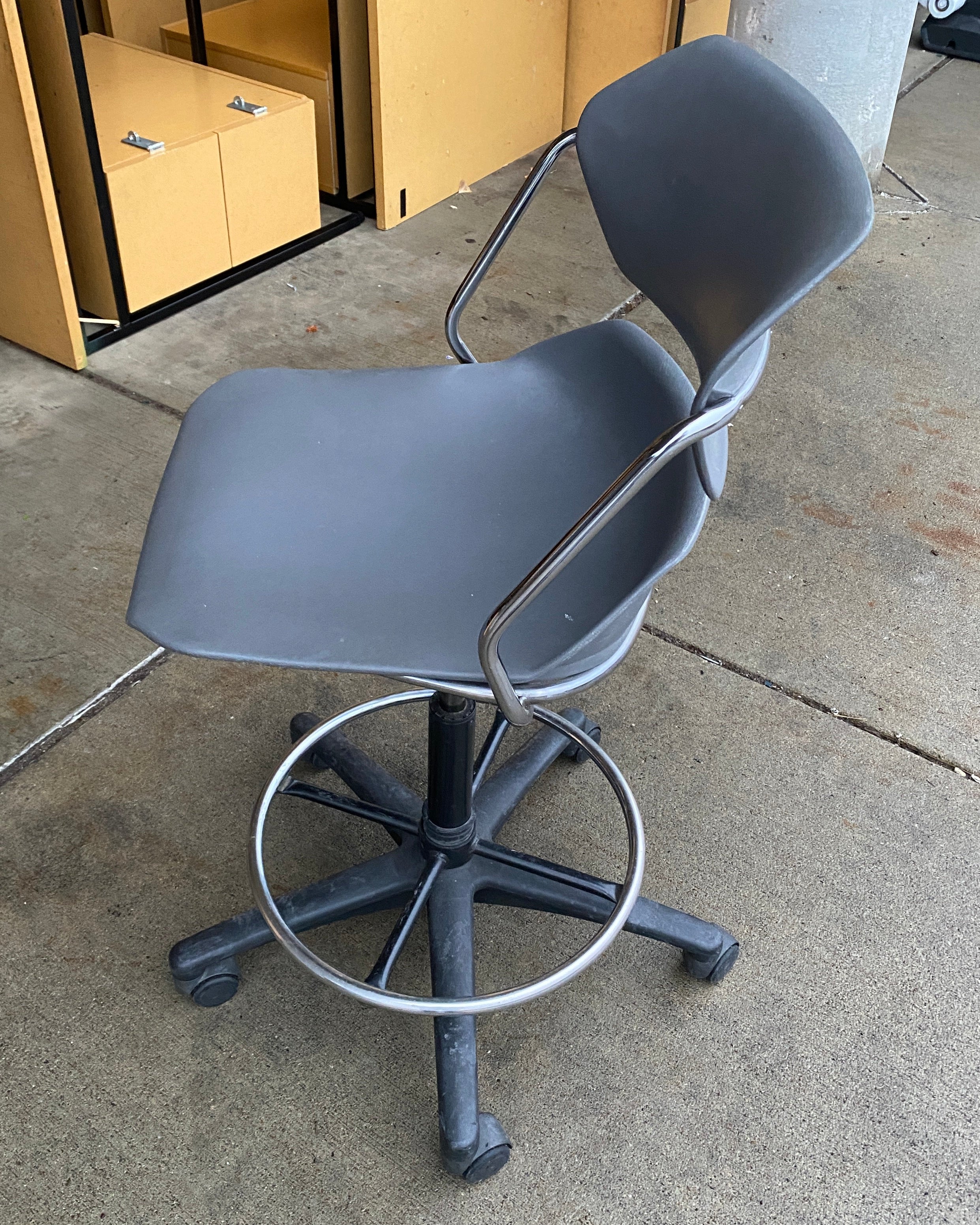 American Seating "Action Stacker" Grey Office/Swivel Chair