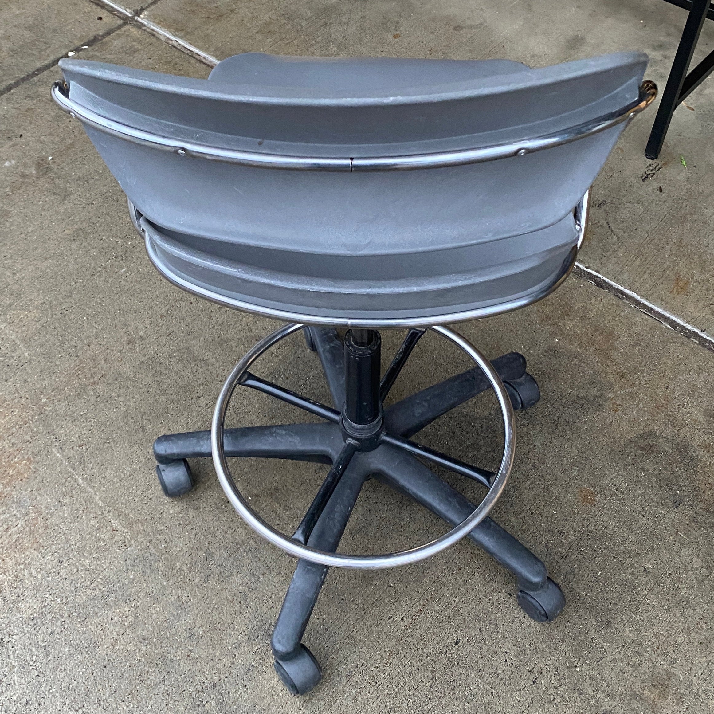 American Seating "Action Stacker" Grey Office/Swivel Chair