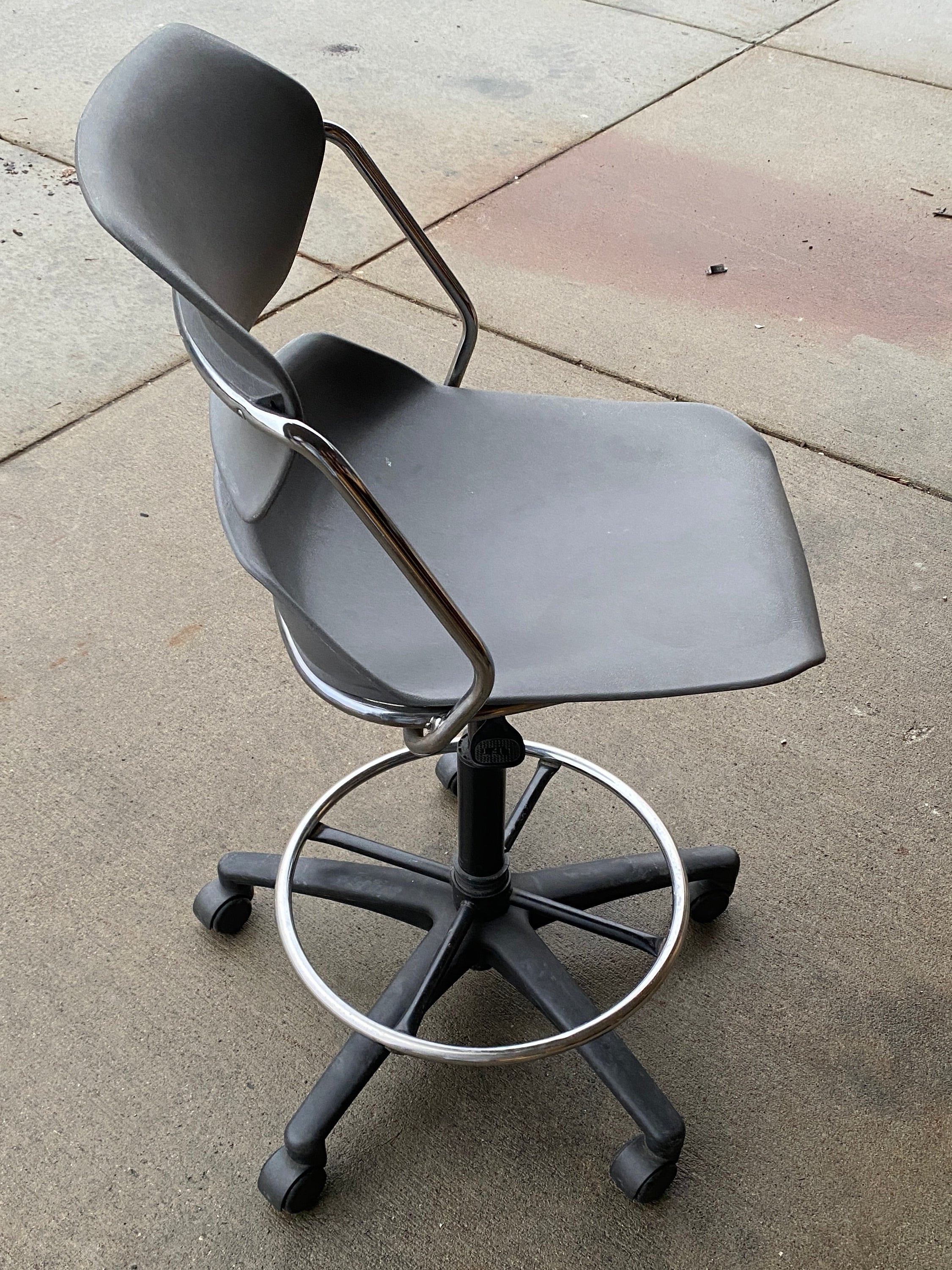 American Seating "Action Stacker" Grey Office/Swivel Chair