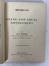 Michigan State and Local Government W.J. McKone 1922 Antique HC