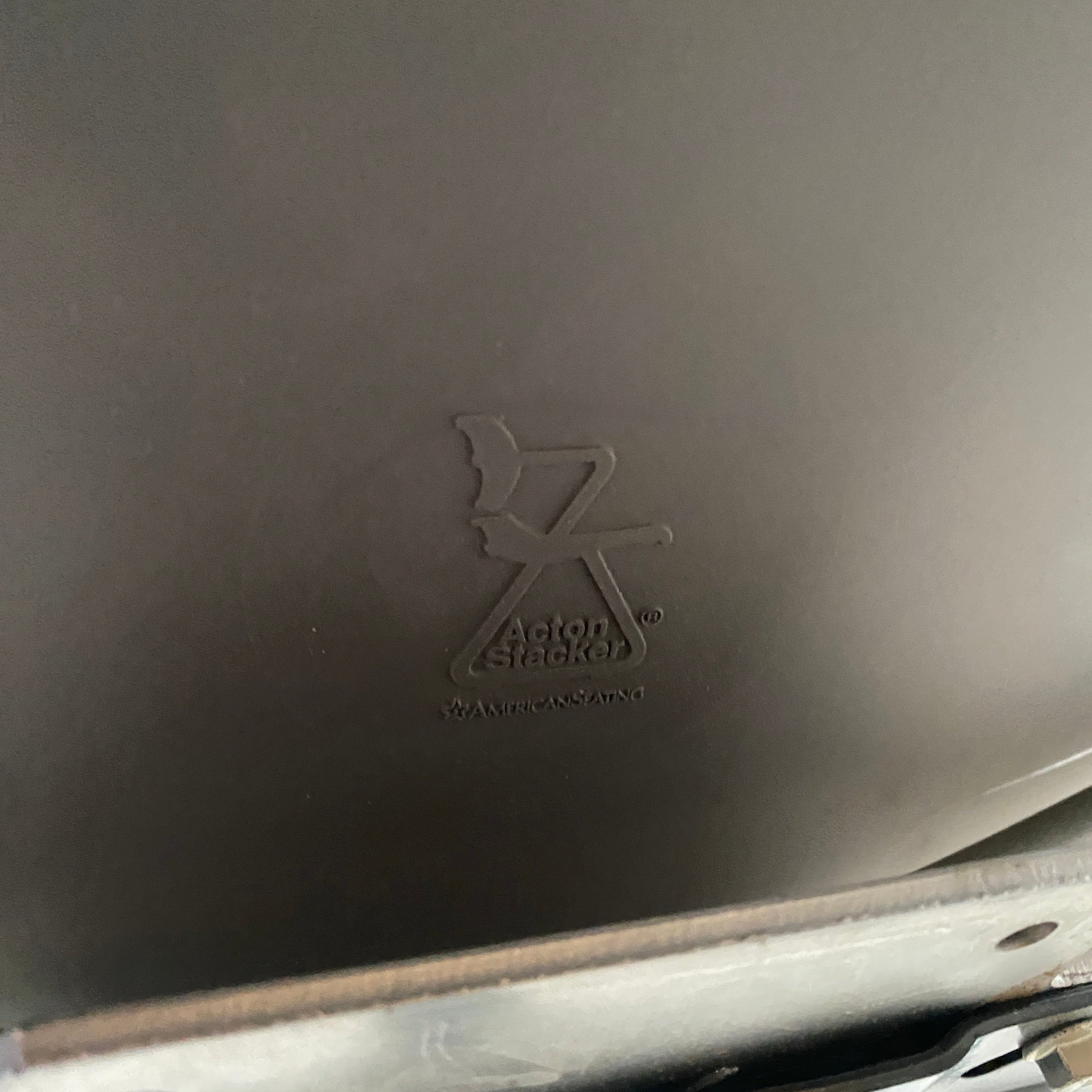 American Seating "Action Stacker" Grey Office/Swivel Chair