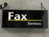 Zeon "Fax Services" Black Light Box Sign