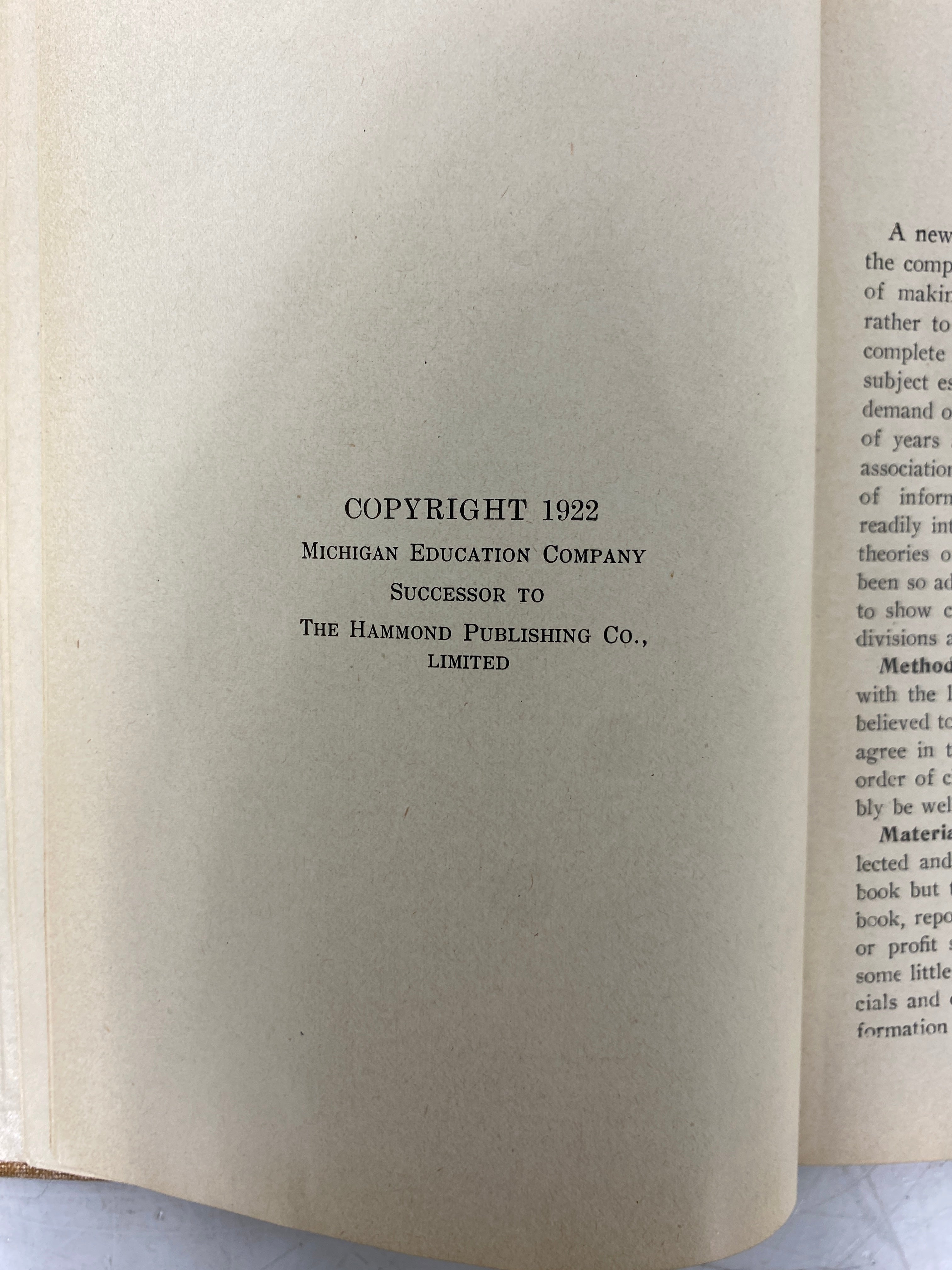 Michigan State and Local Government W.J. McKone 1922 Antique HC