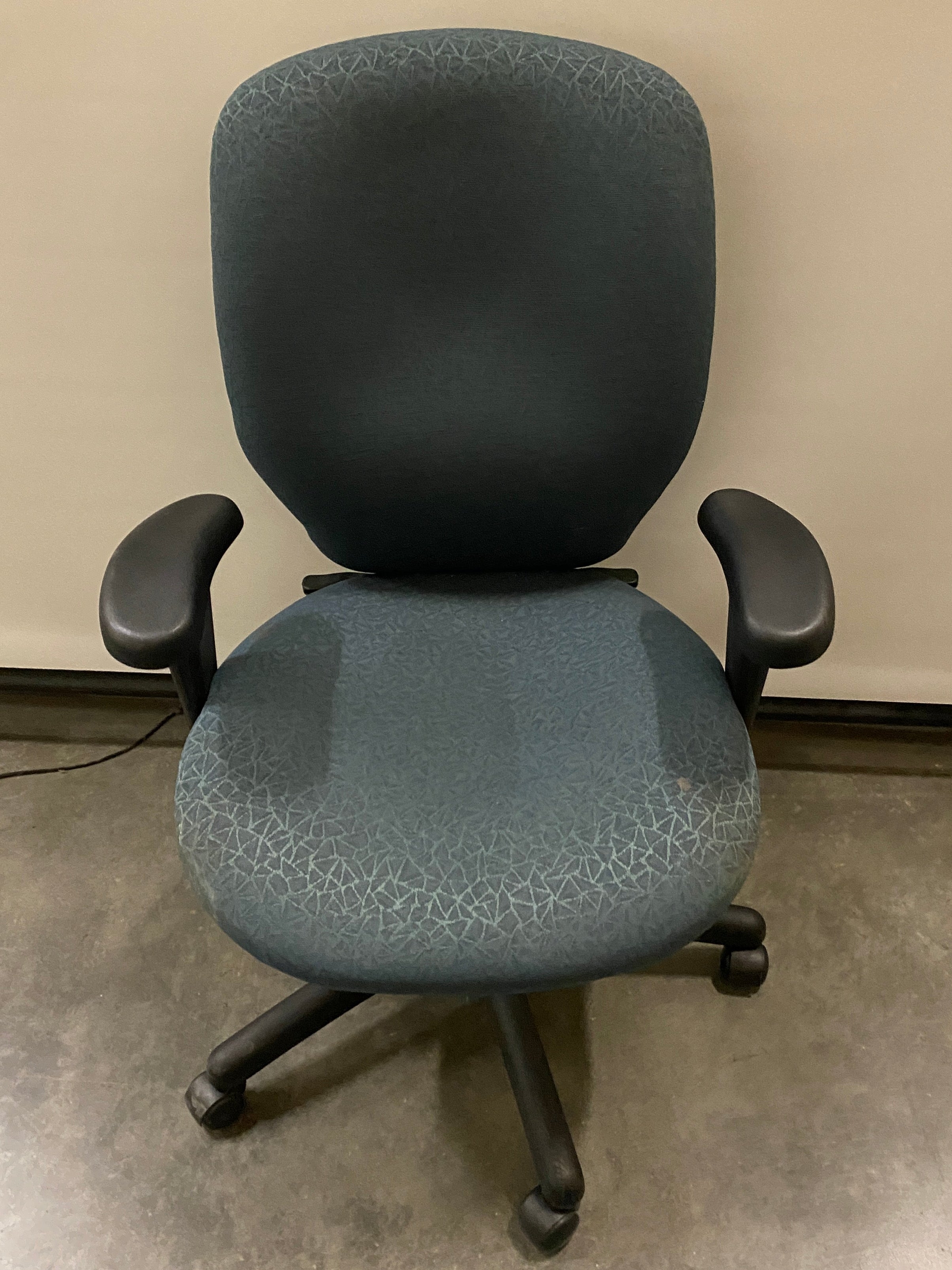 United Chair Co Blue Upholstered Office Chair