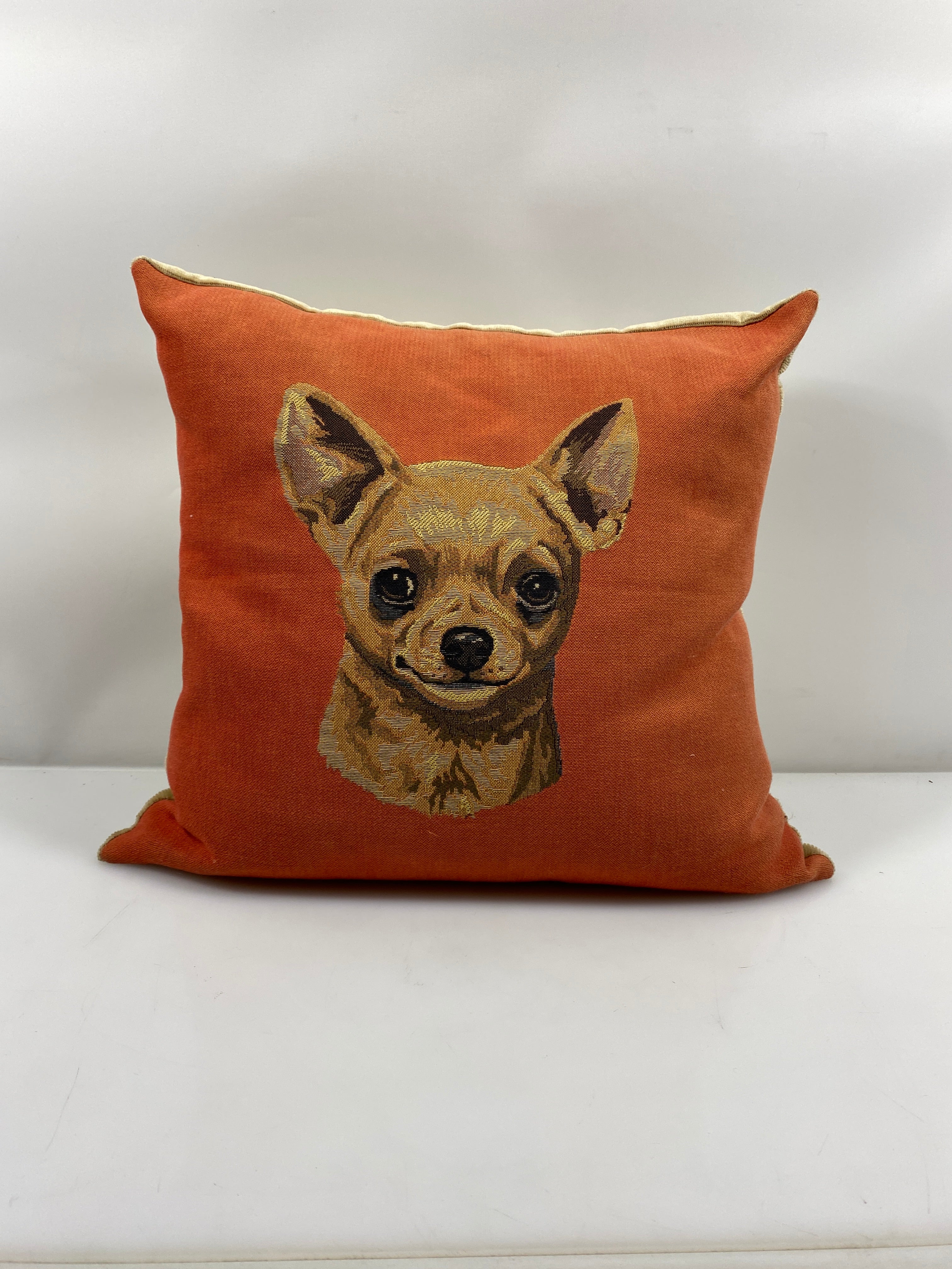 Chihuahua Orange Decorative Throw Pillow