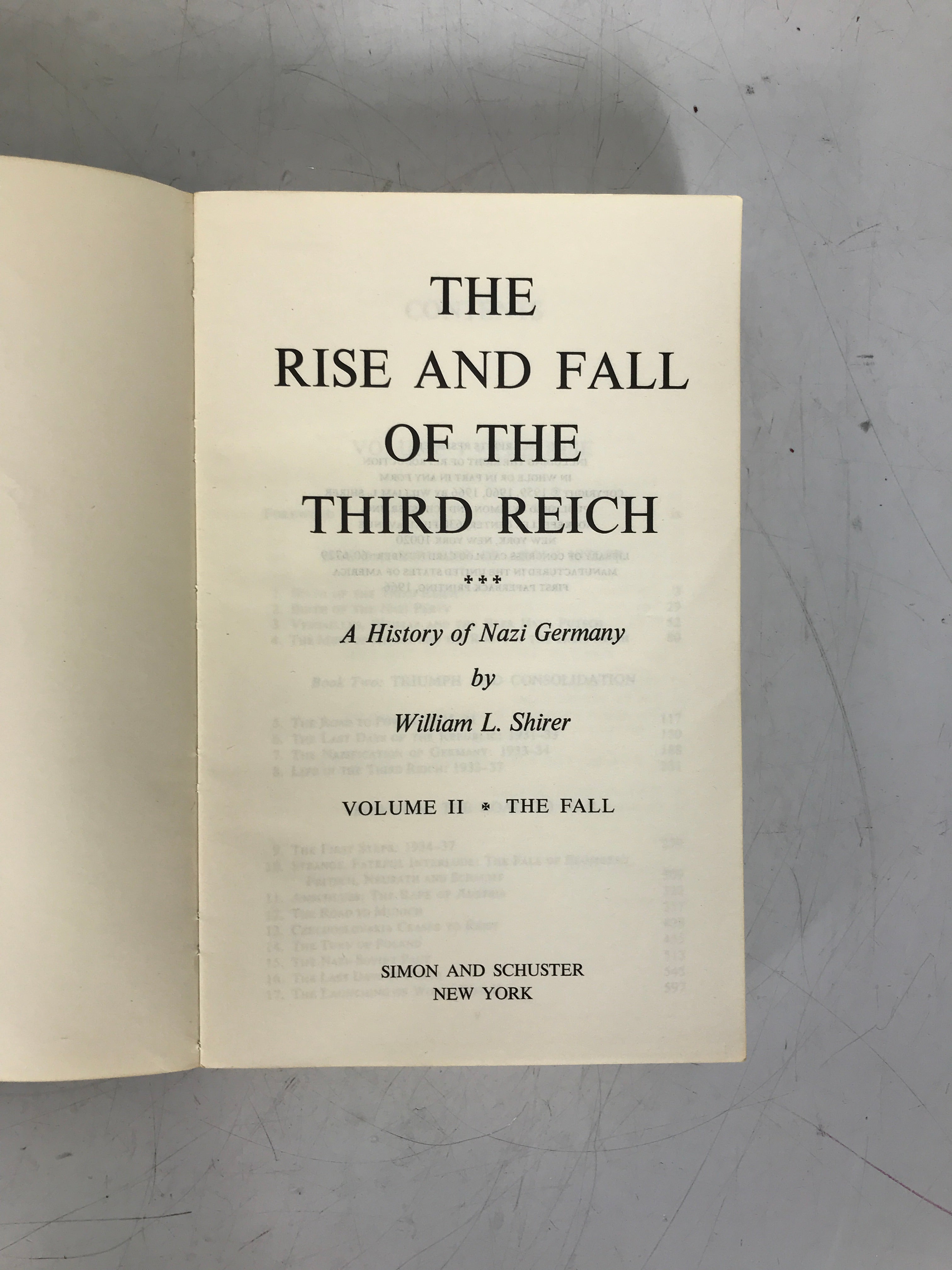 The Rise and Fall of the Third Reich Shirer 1966 1st PB Ed Slipcase