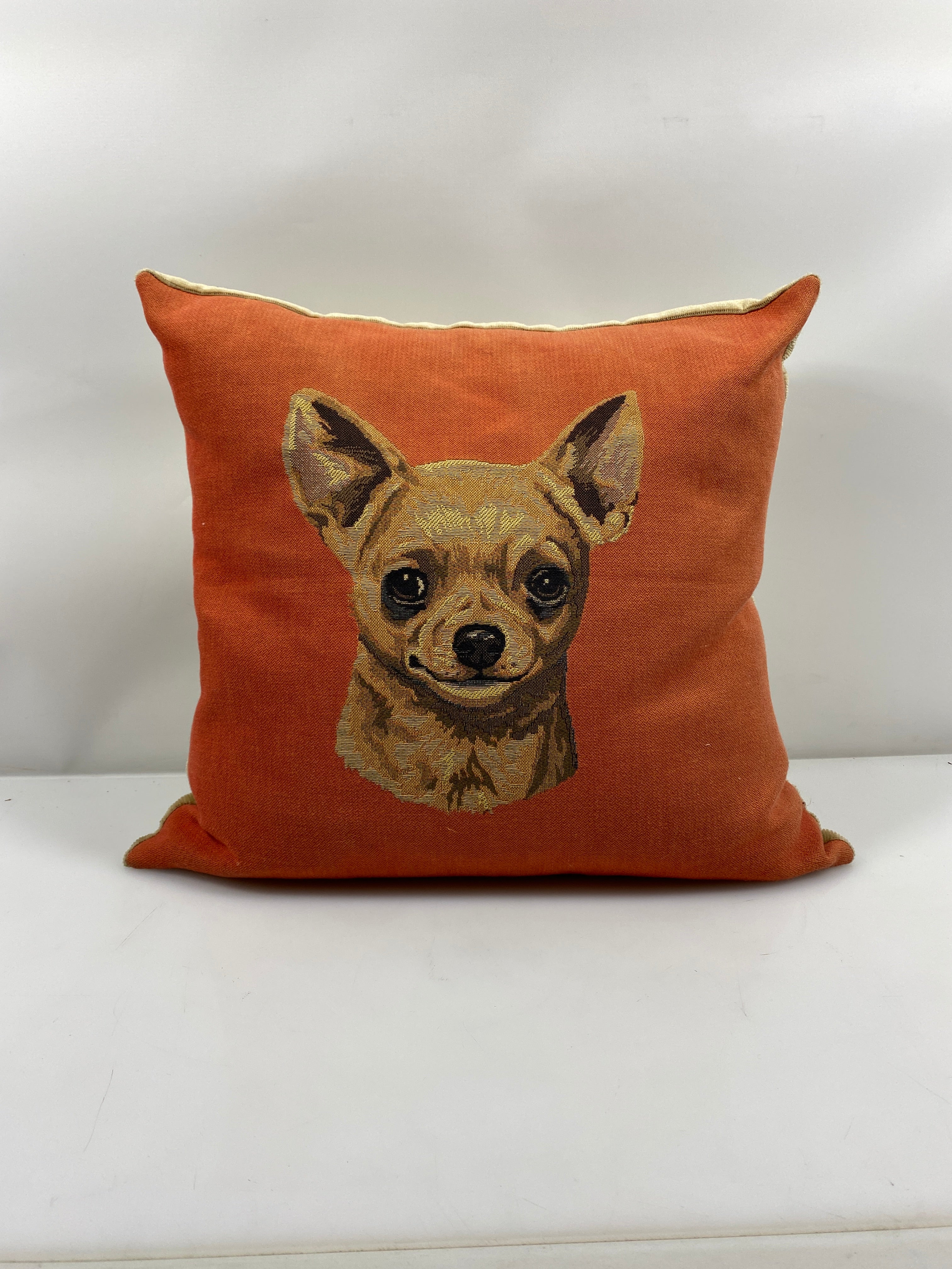 Chihuahua Orange Decorative Throw Pillow