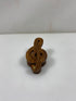 Large Wooden Treble Clef Note Paper Clip w/ Brass Inlay
