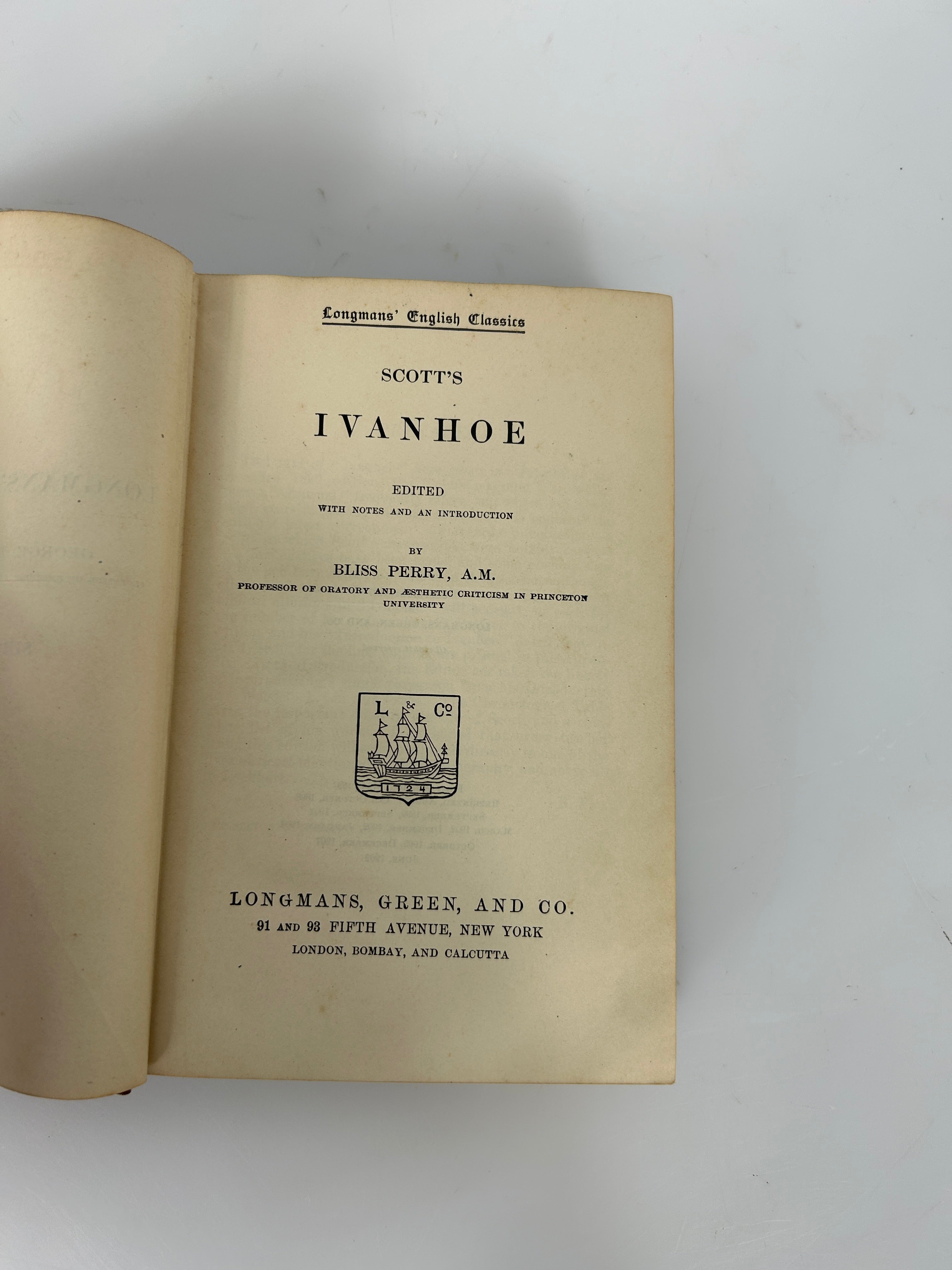 Ivanhoe by Sir Walter Scott Longman's Green & Co 1897 HC